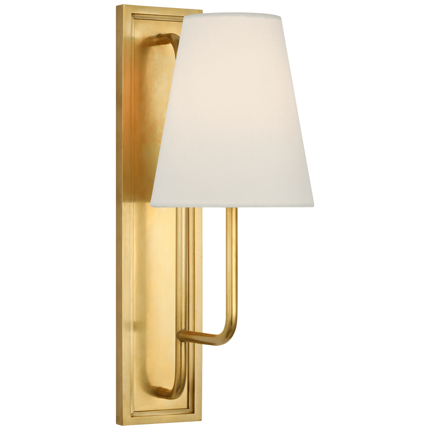 Hand-Rubbed Antique Brass / 7.6cm x 12.7cm x 14.6cm Linen