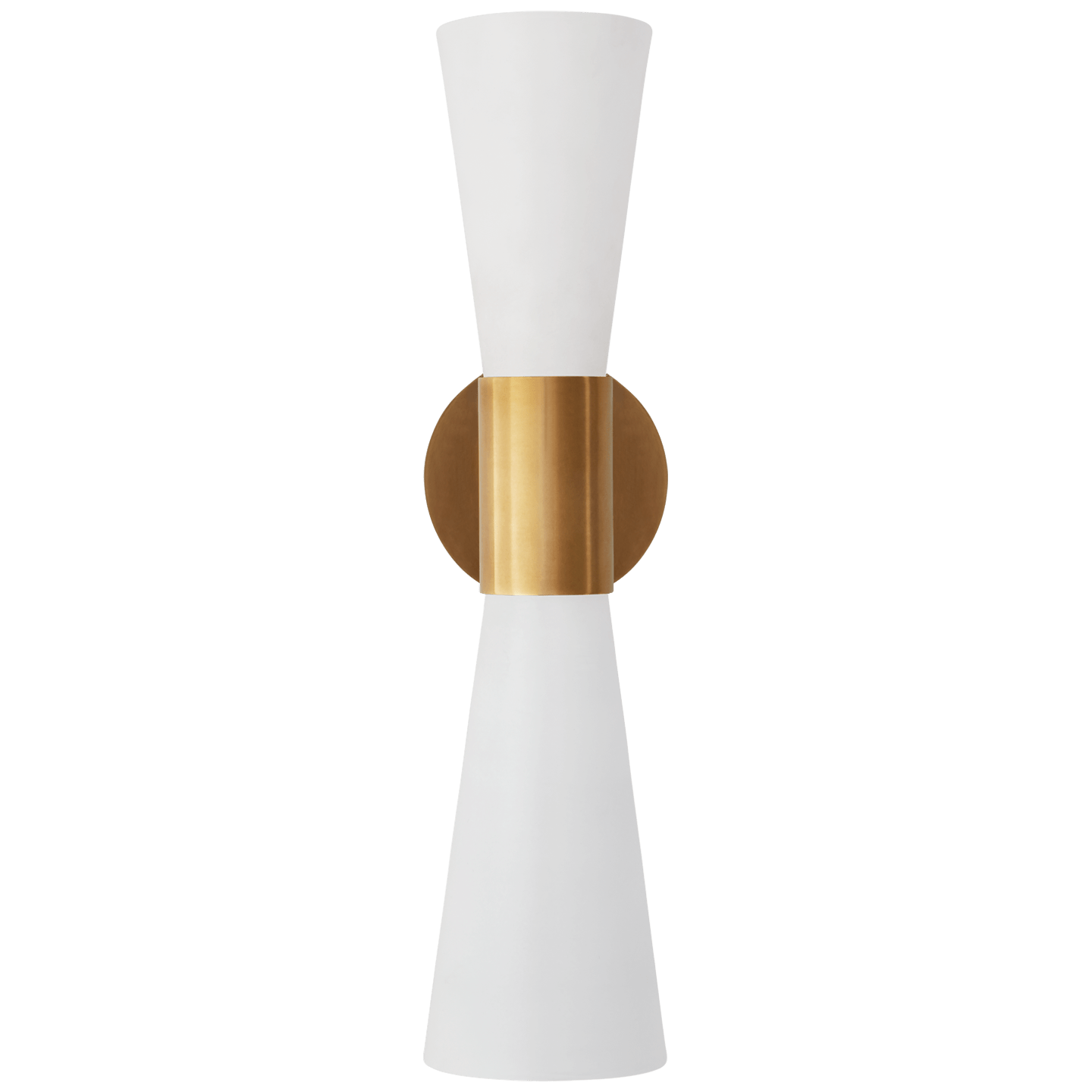 Hand-Rubbed Antique Brass / White