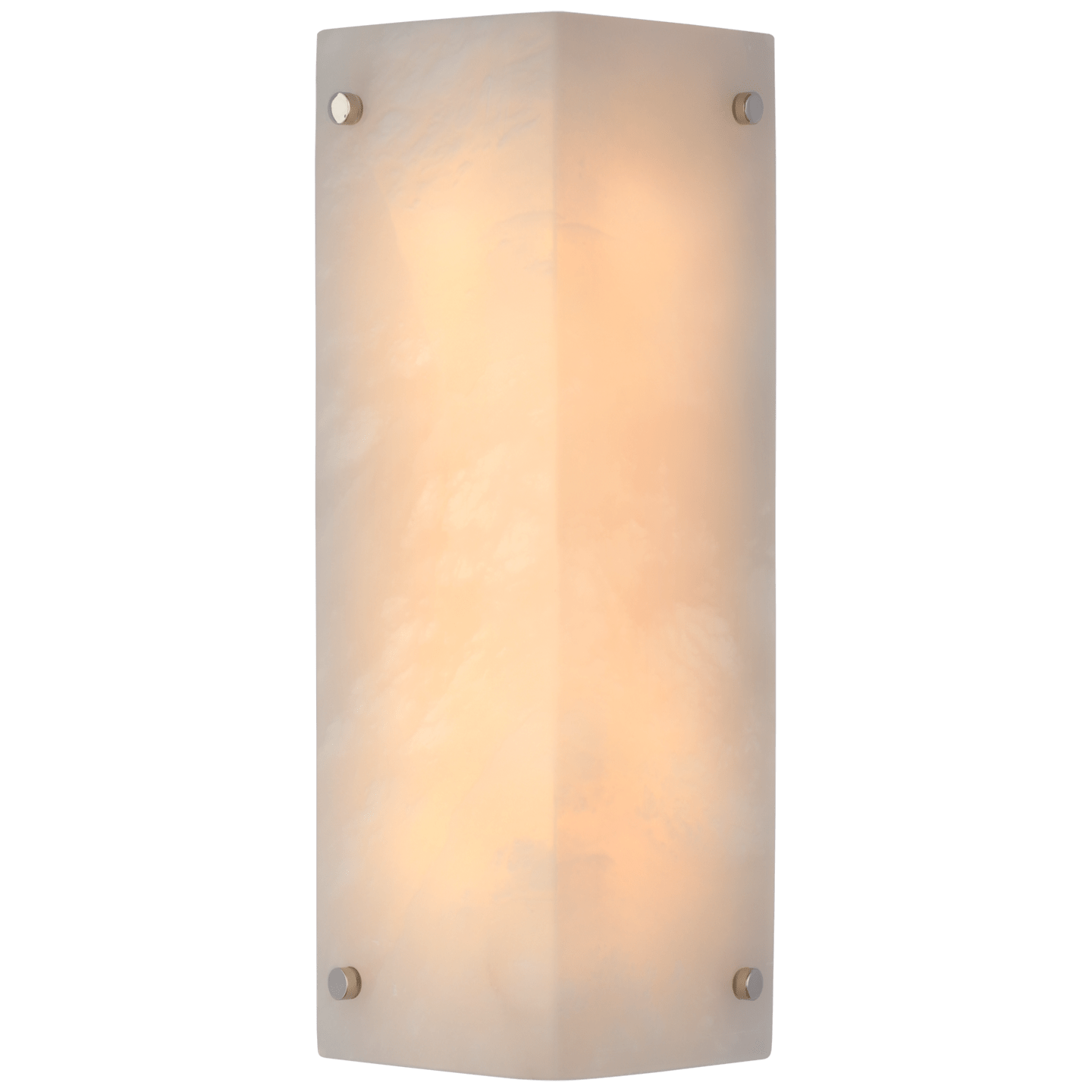 Alabaster and Polished Nickel