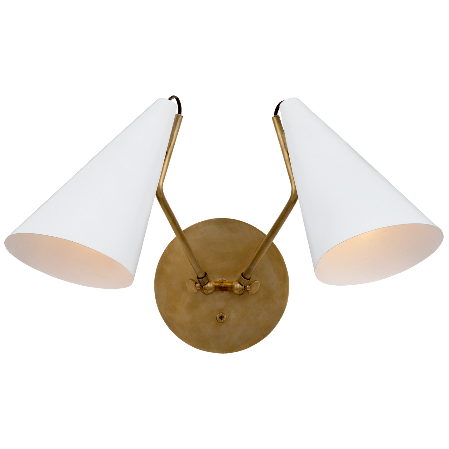 Hand-Rubbed Antique Brass / White
