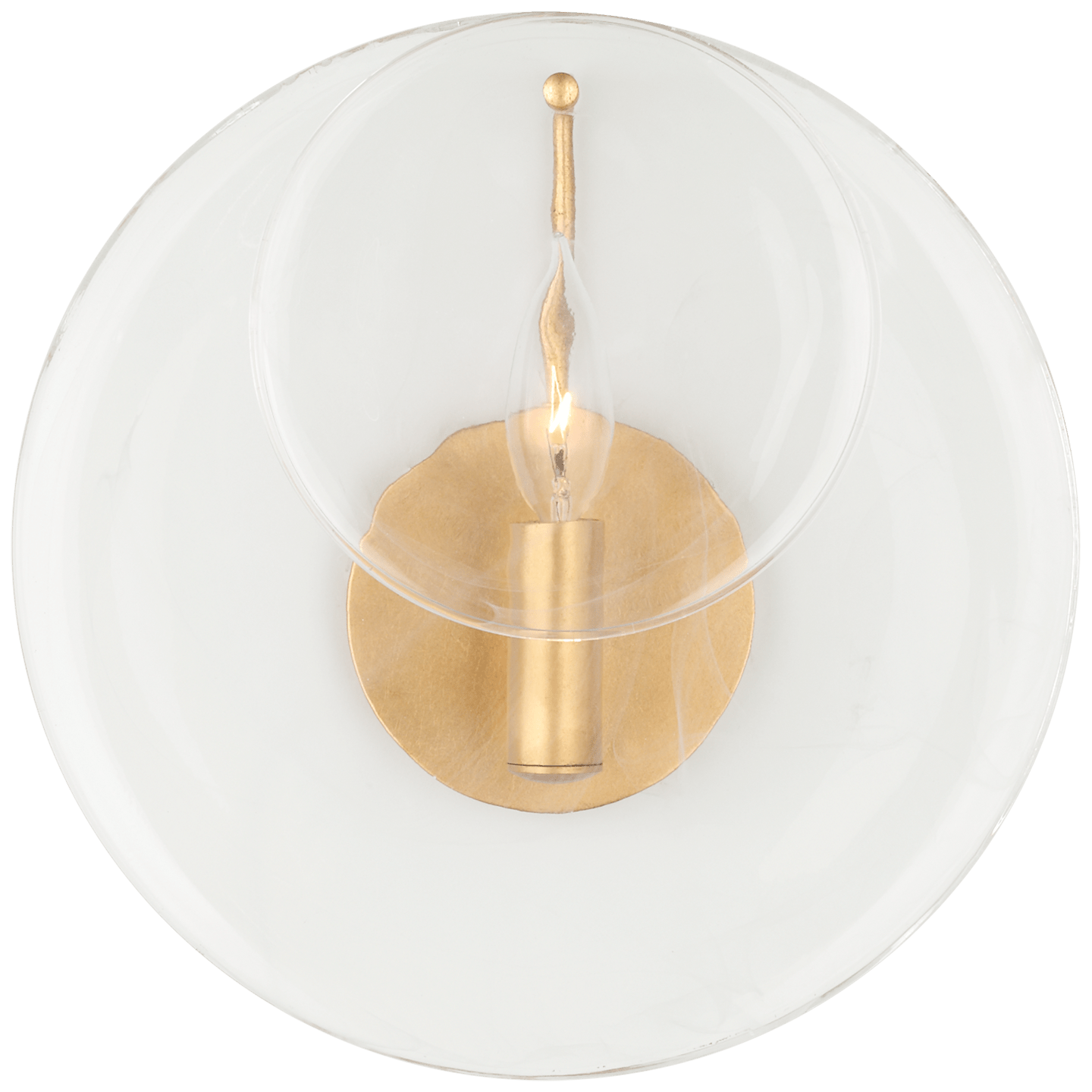 Gild / Clear Strie Glass