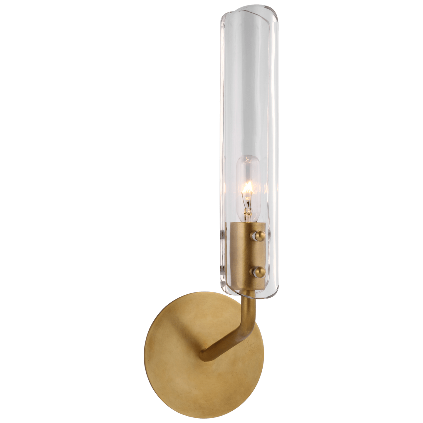 Hand-Rubbed Antique Brass / Clear Glass