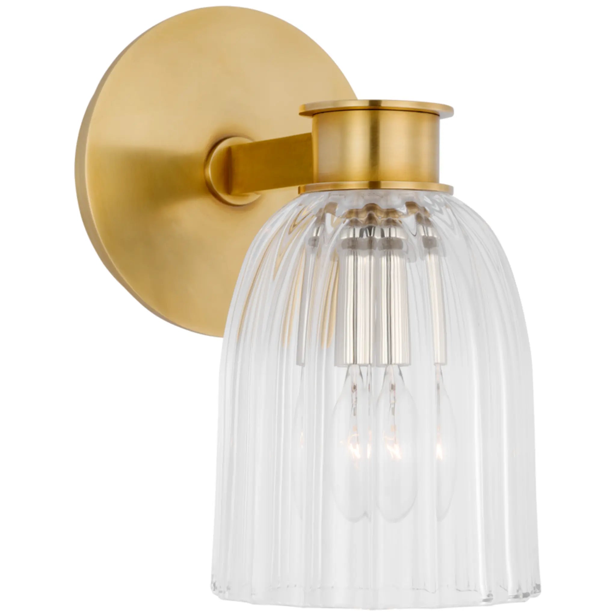 Hand-Rubbed Antique Brass / Clear Glass