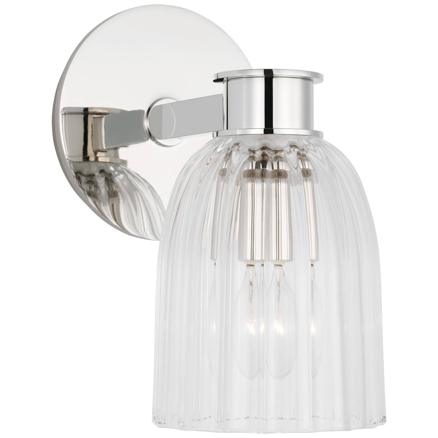 Polished Nickel / Clear Glass