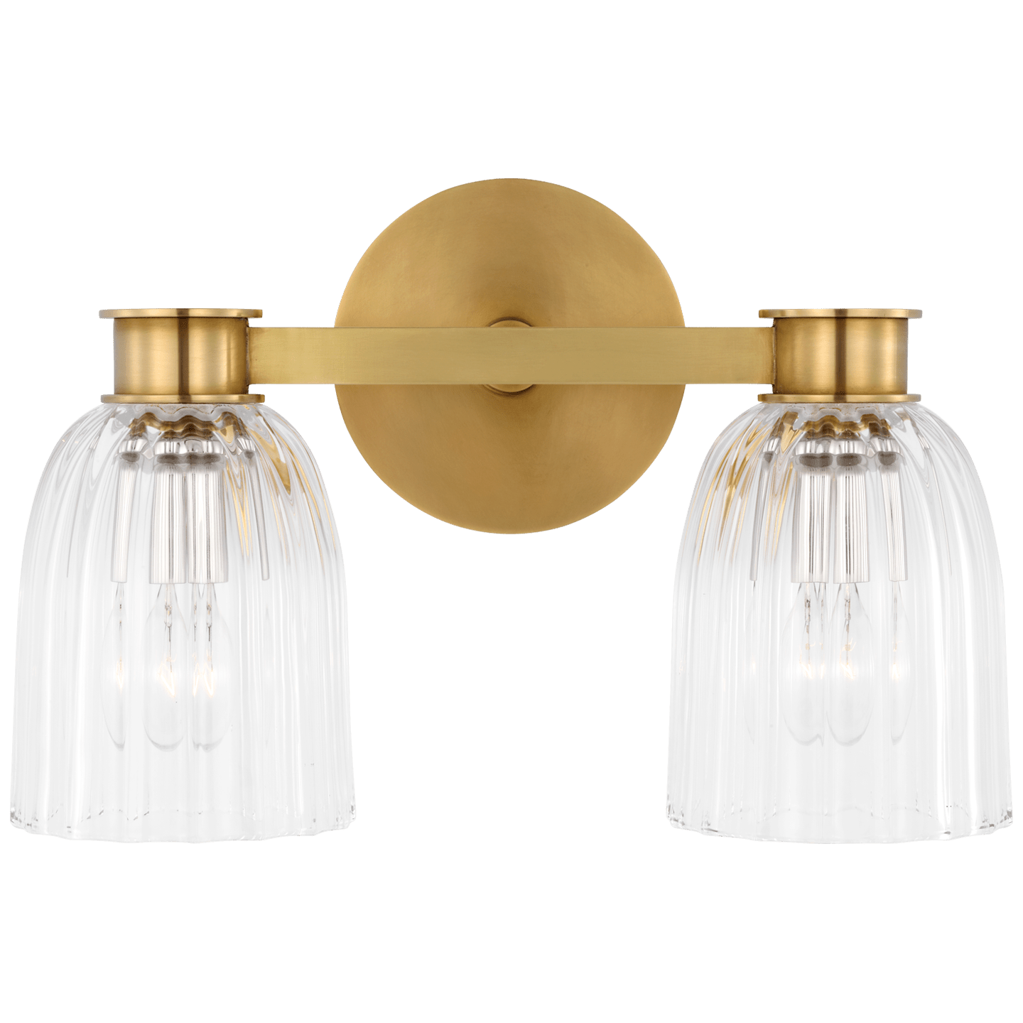 Hand-Rubbed Antique Brass / Clear Glass