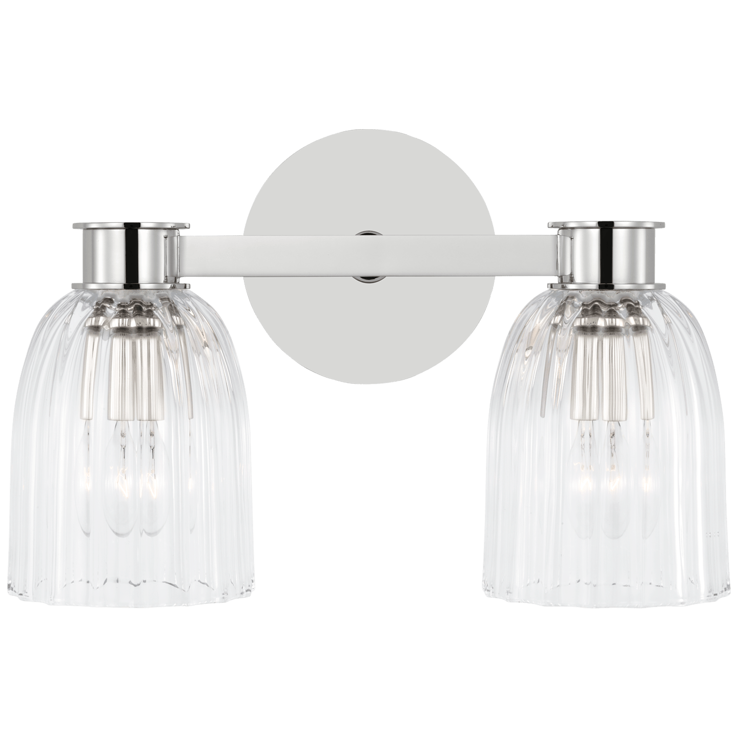 Polished Nickel / Clear Glass
