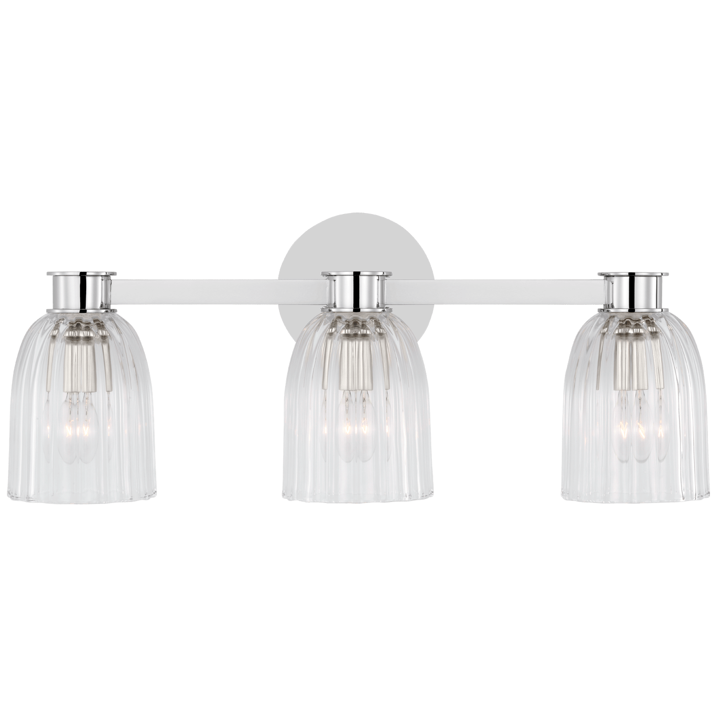 Polished Nickel / Clear Glass