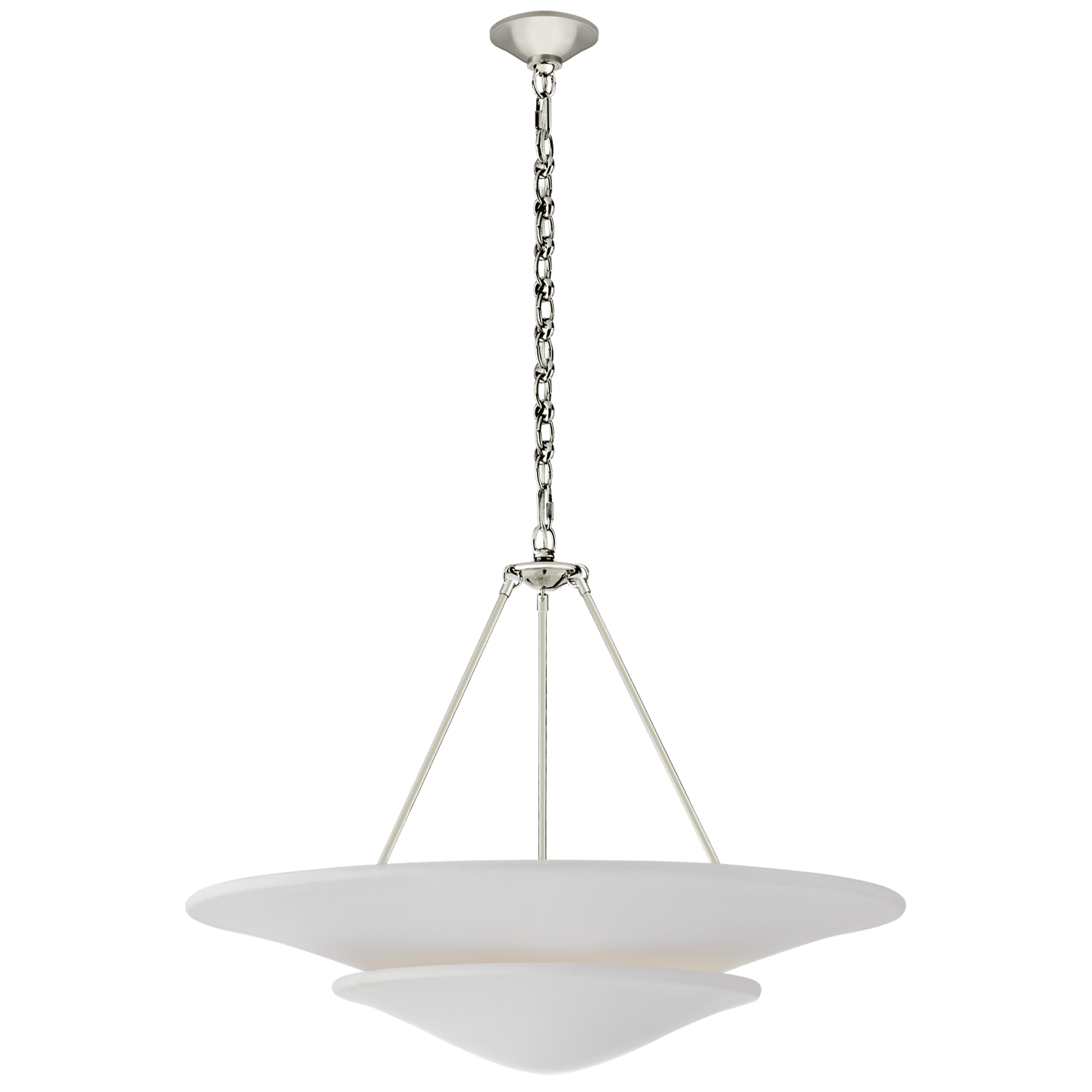 Polished Nickel / Plaster White