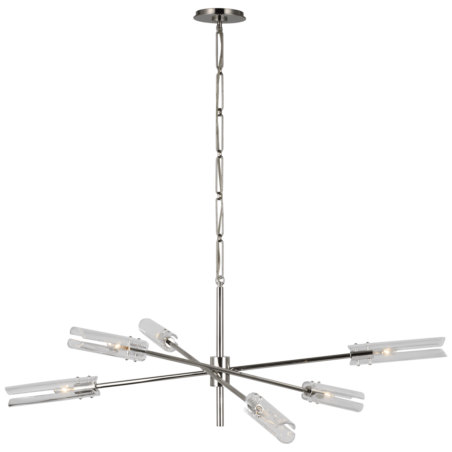 Polished Nickel / Clear Glass