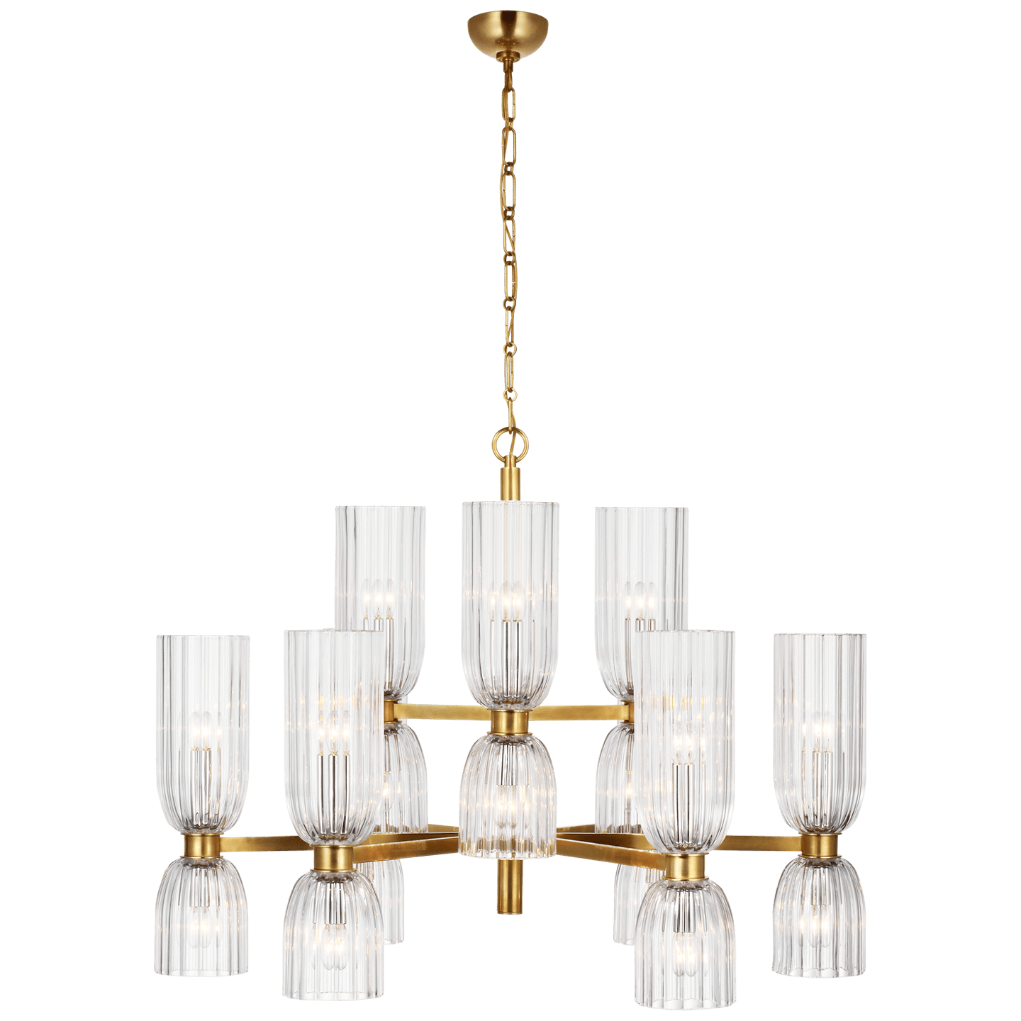 Hand-Rubbed Antique Brass / Clear Glass