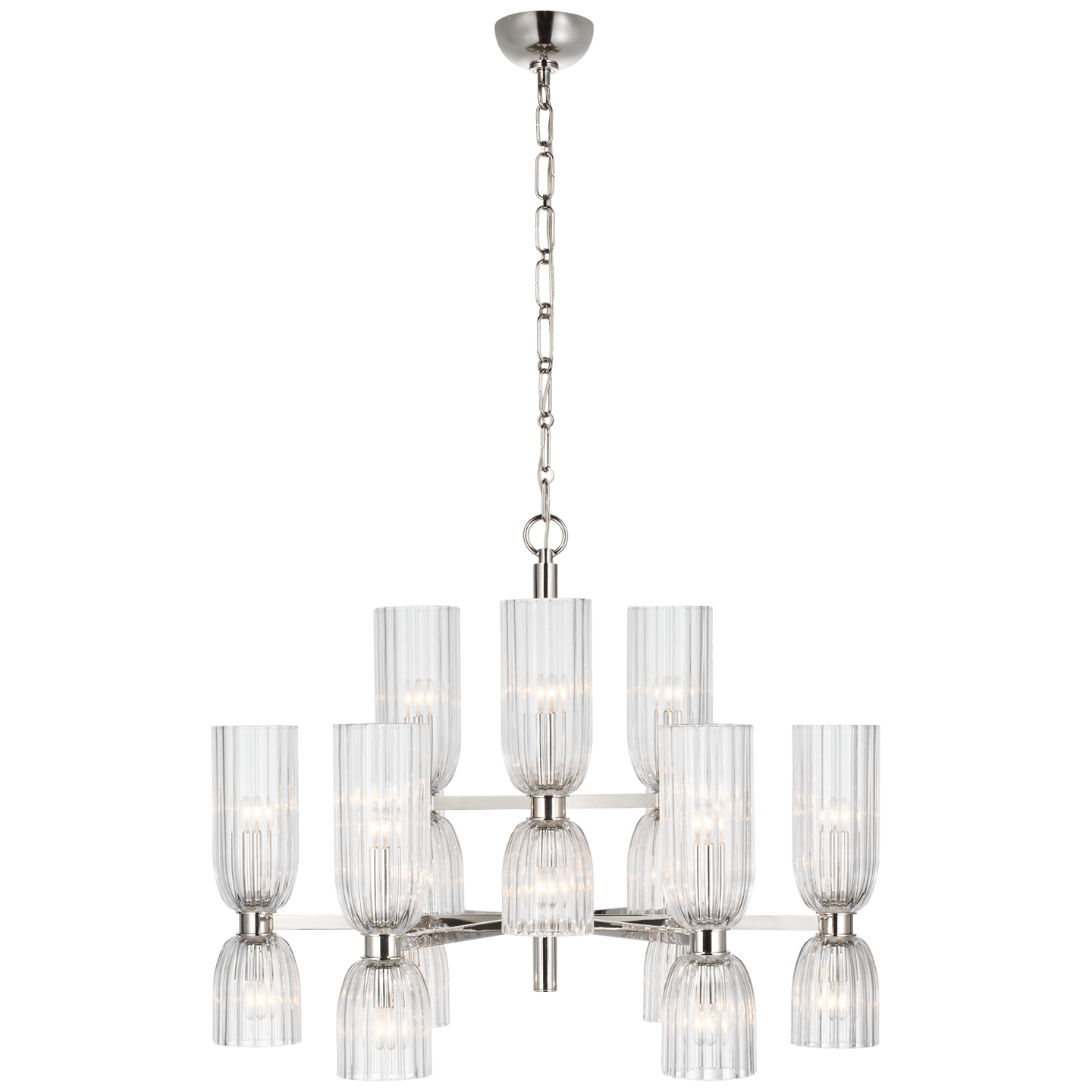 Polished Nickel / Clear Glass