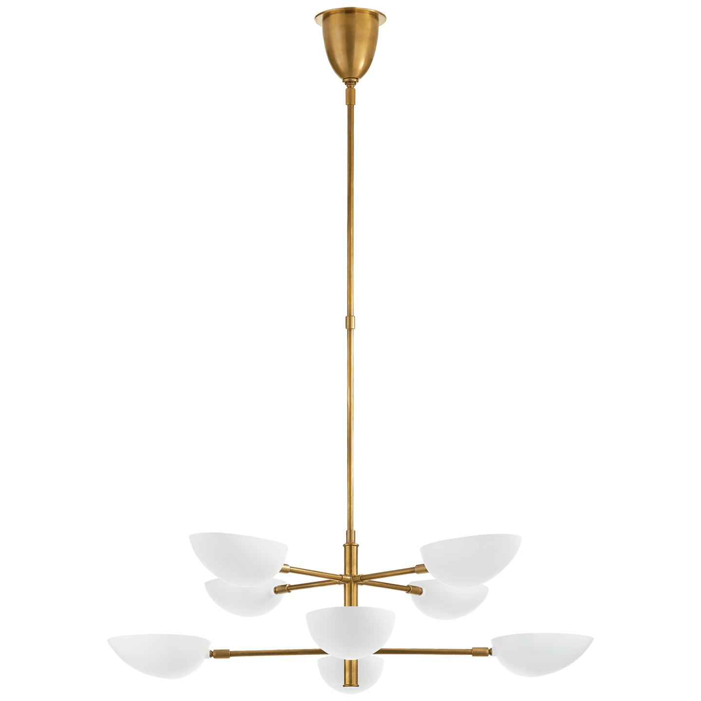 Hand-Rubbed Antique Brass / Matte White