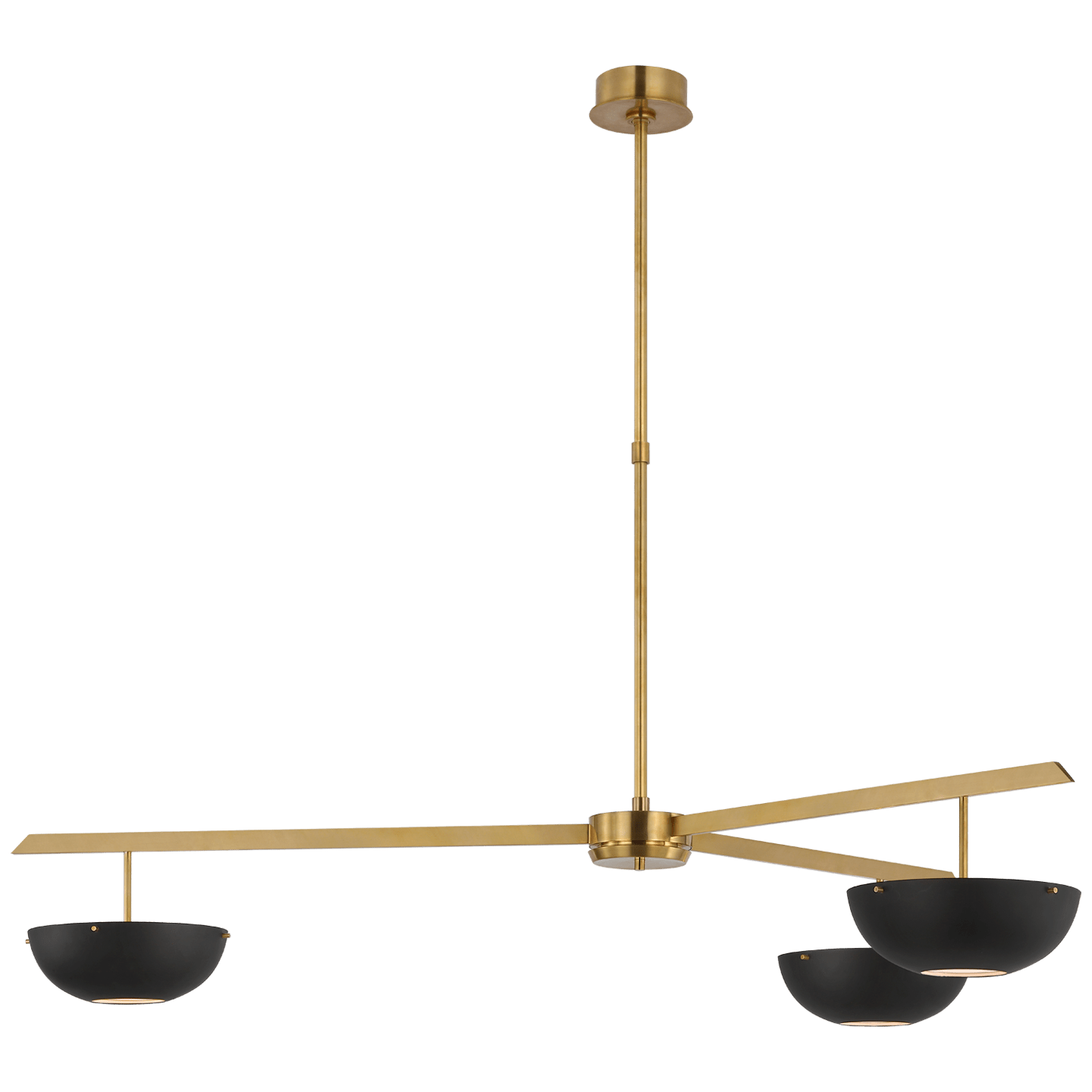 Hand-Rubbed Antique Brass / Matte Black