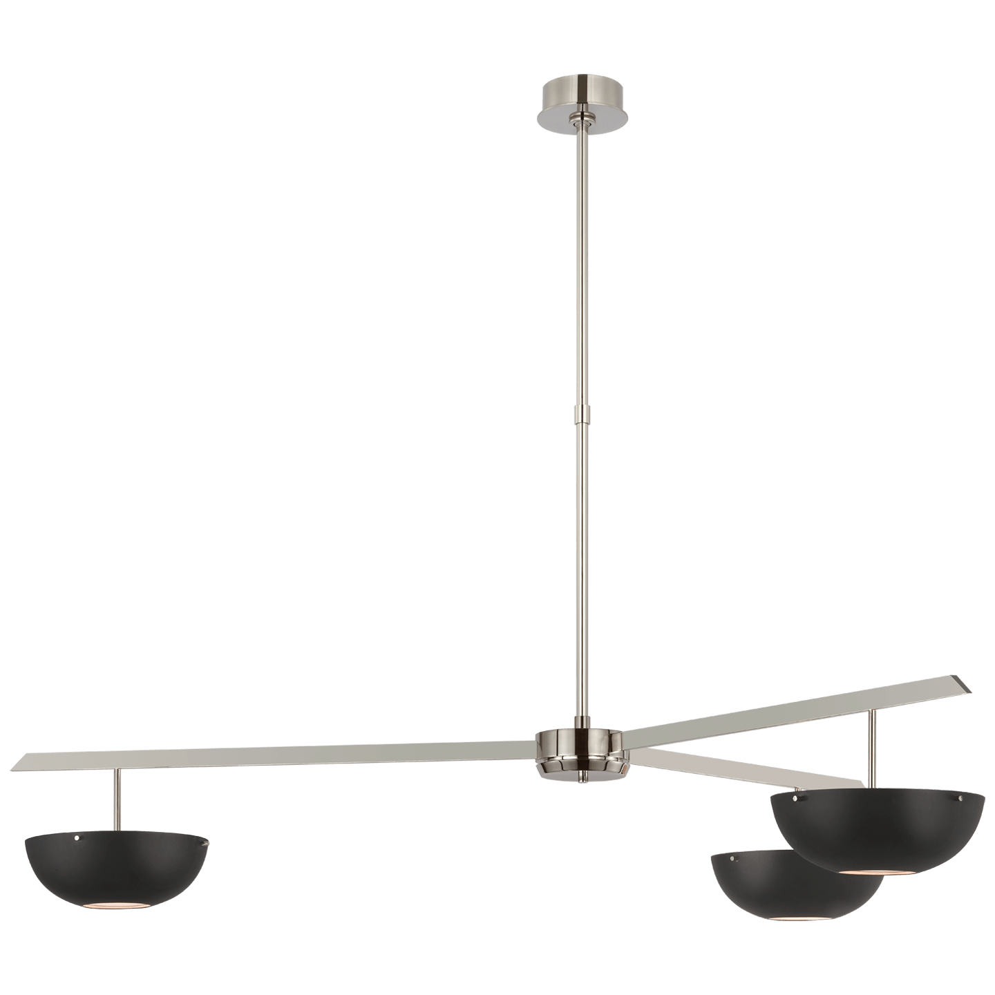Polished Nickel / Matte Black