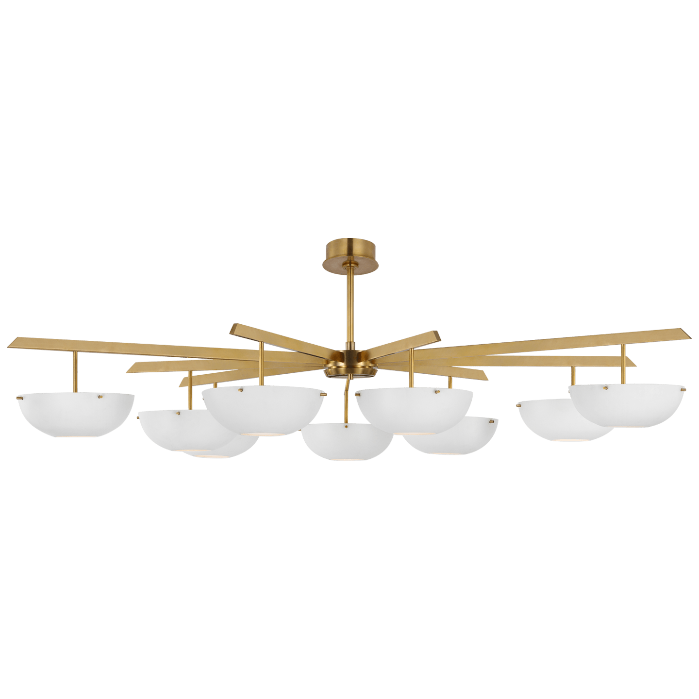Hand-Rubbed Antique Brass / Matte White