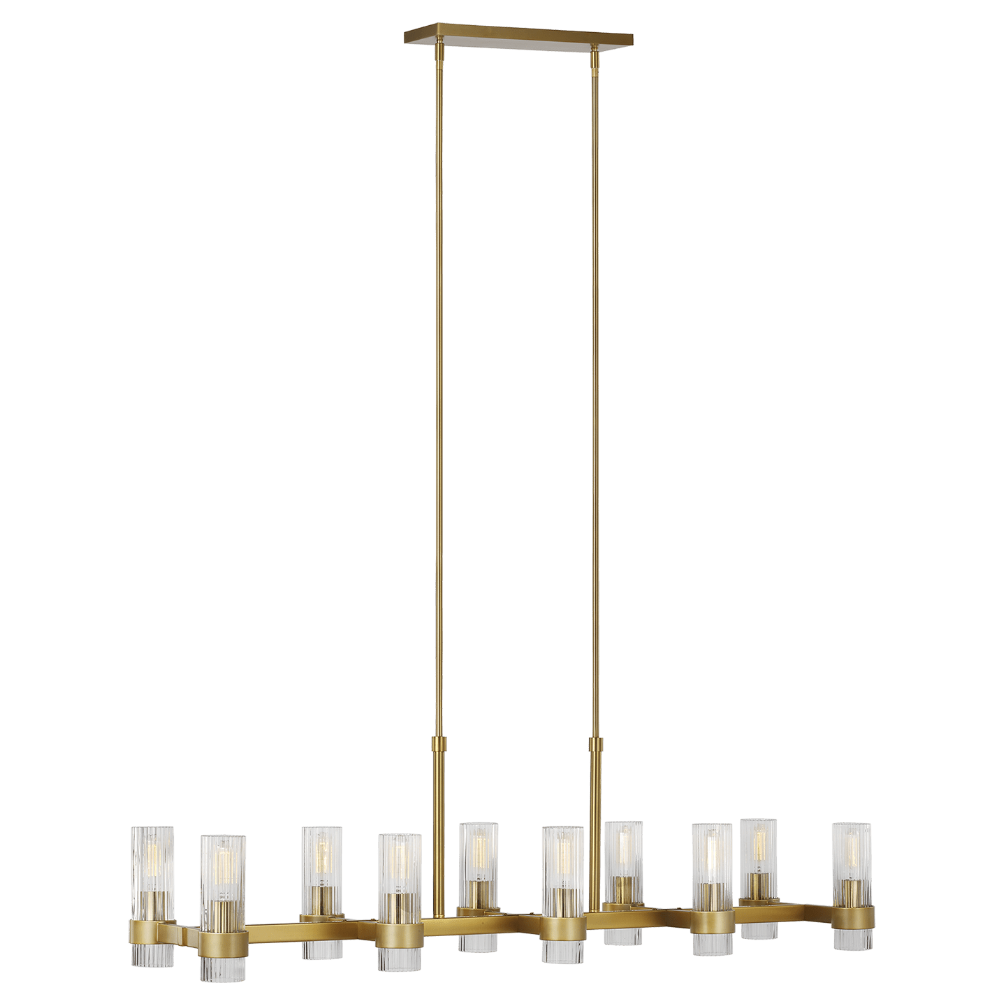 Ottone brunito / Vetro trasparente