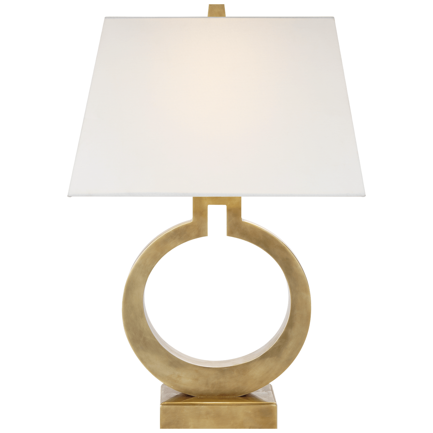 Ottone anticato brunito / 35,6 cm x 45,7 cm x 27,9 cm Rettangolo Lino