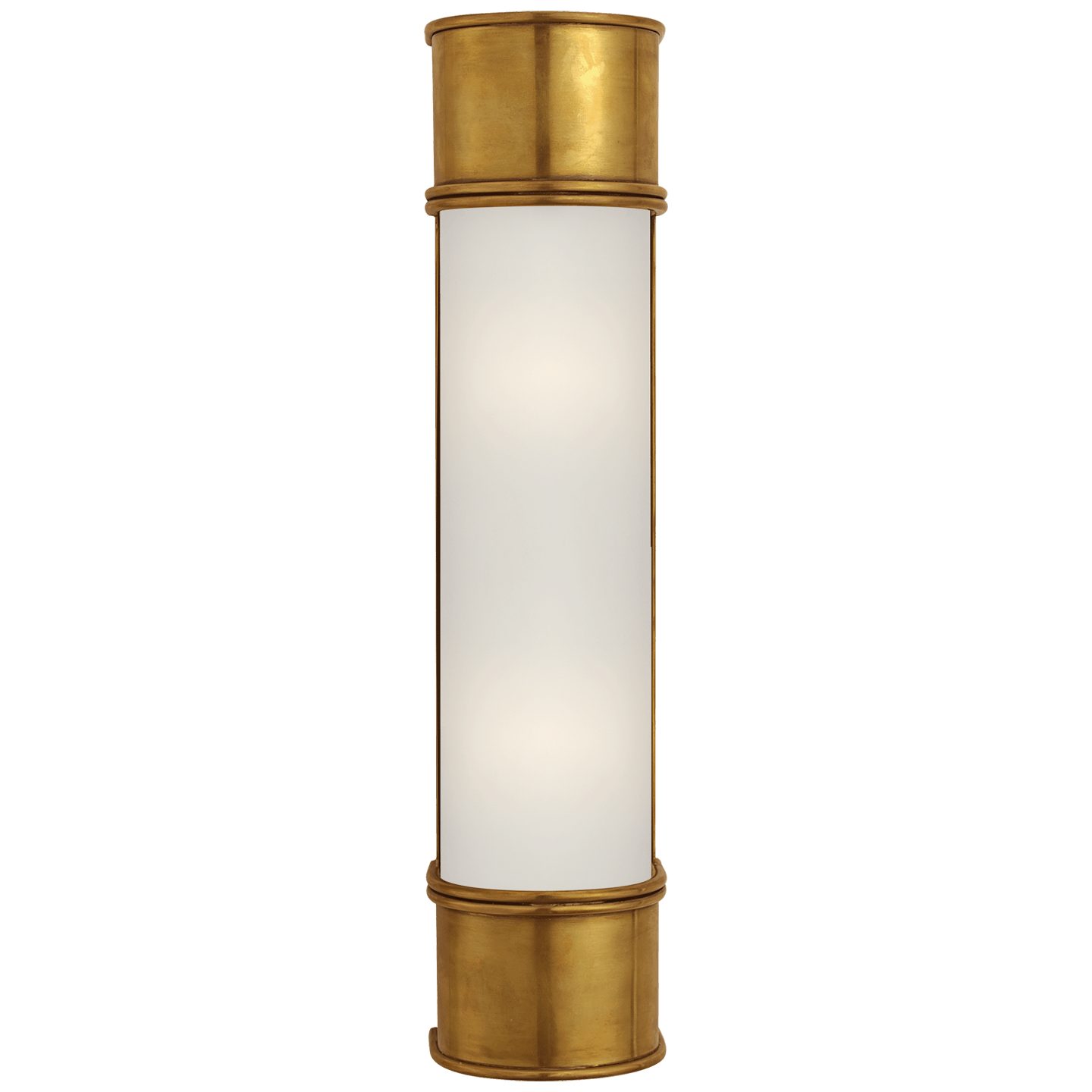 Antique-Burnished Brass / Frosted Glass