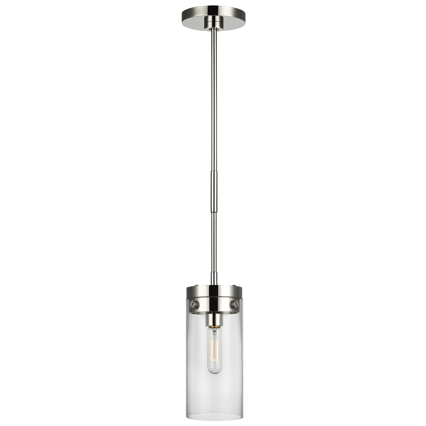Polished Nickel / Clear Glass