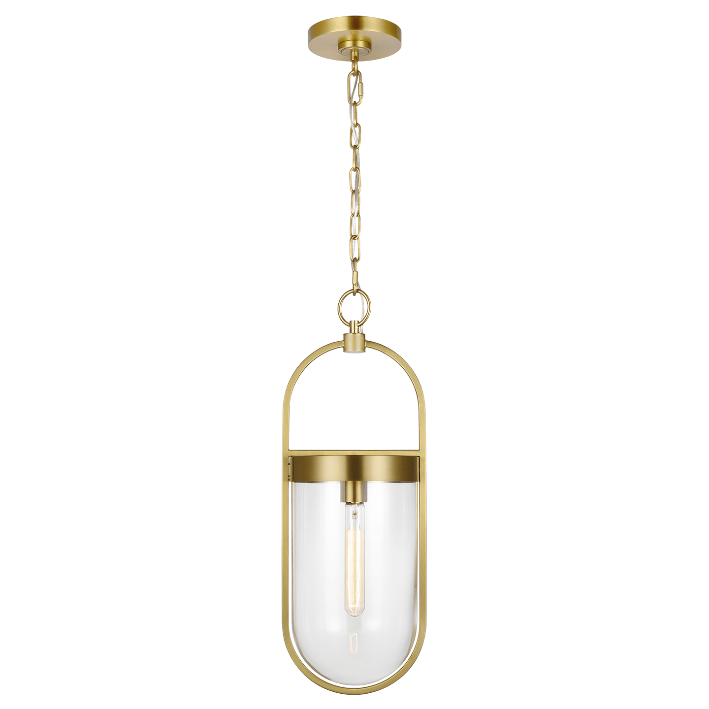 Burnished Brass / Clear Glass