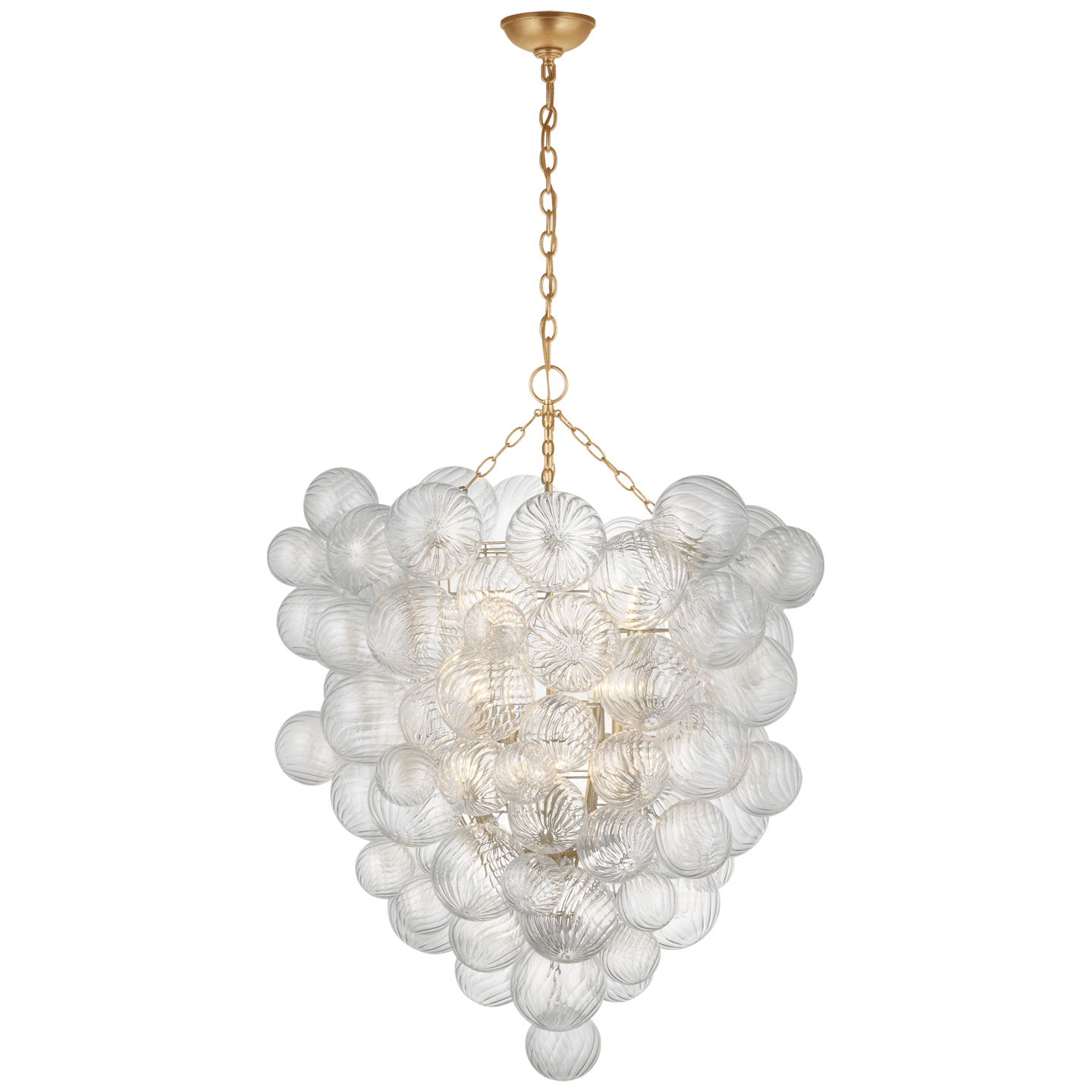 Gild / Clear Swirled Glass