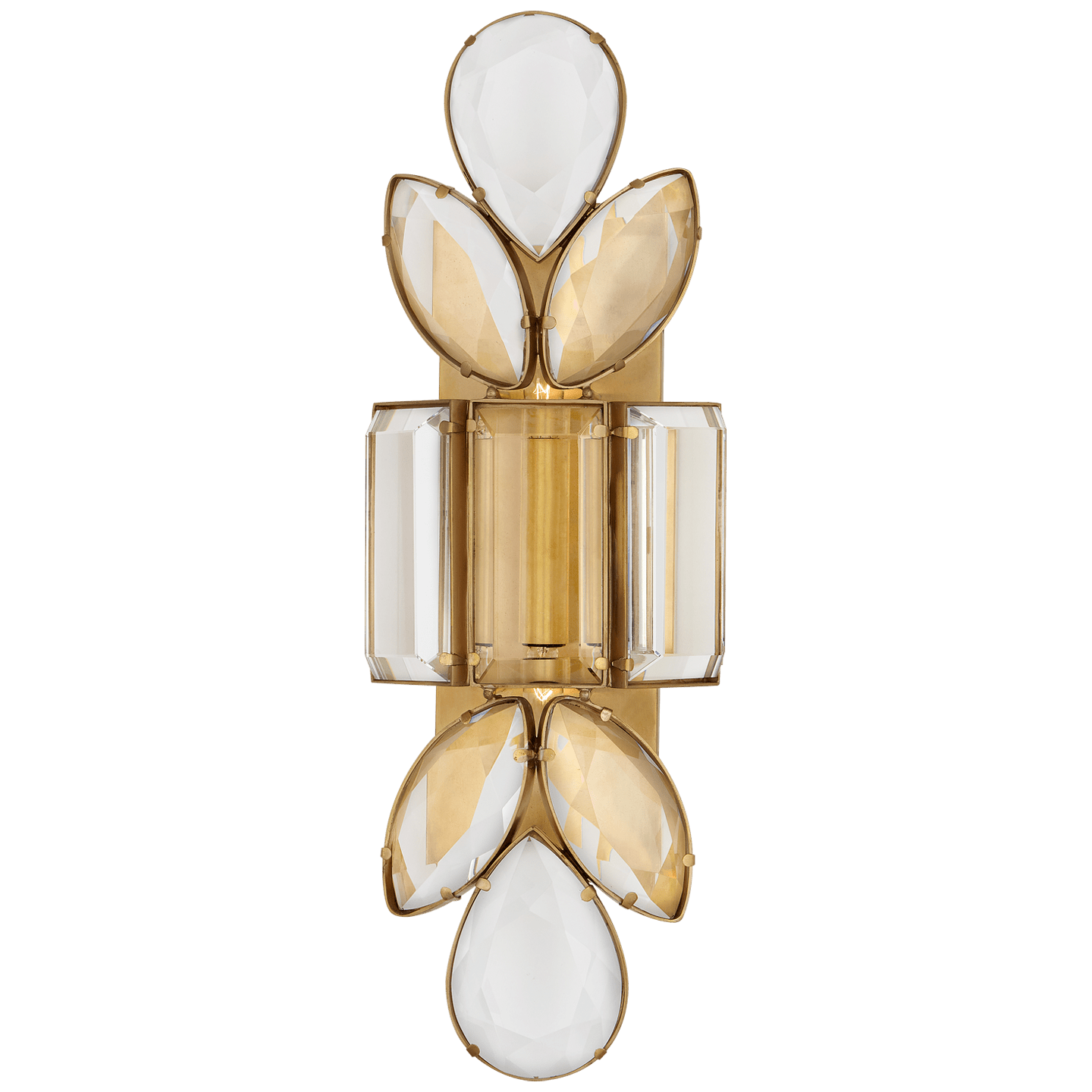 Soft Brass / Clear Glass
