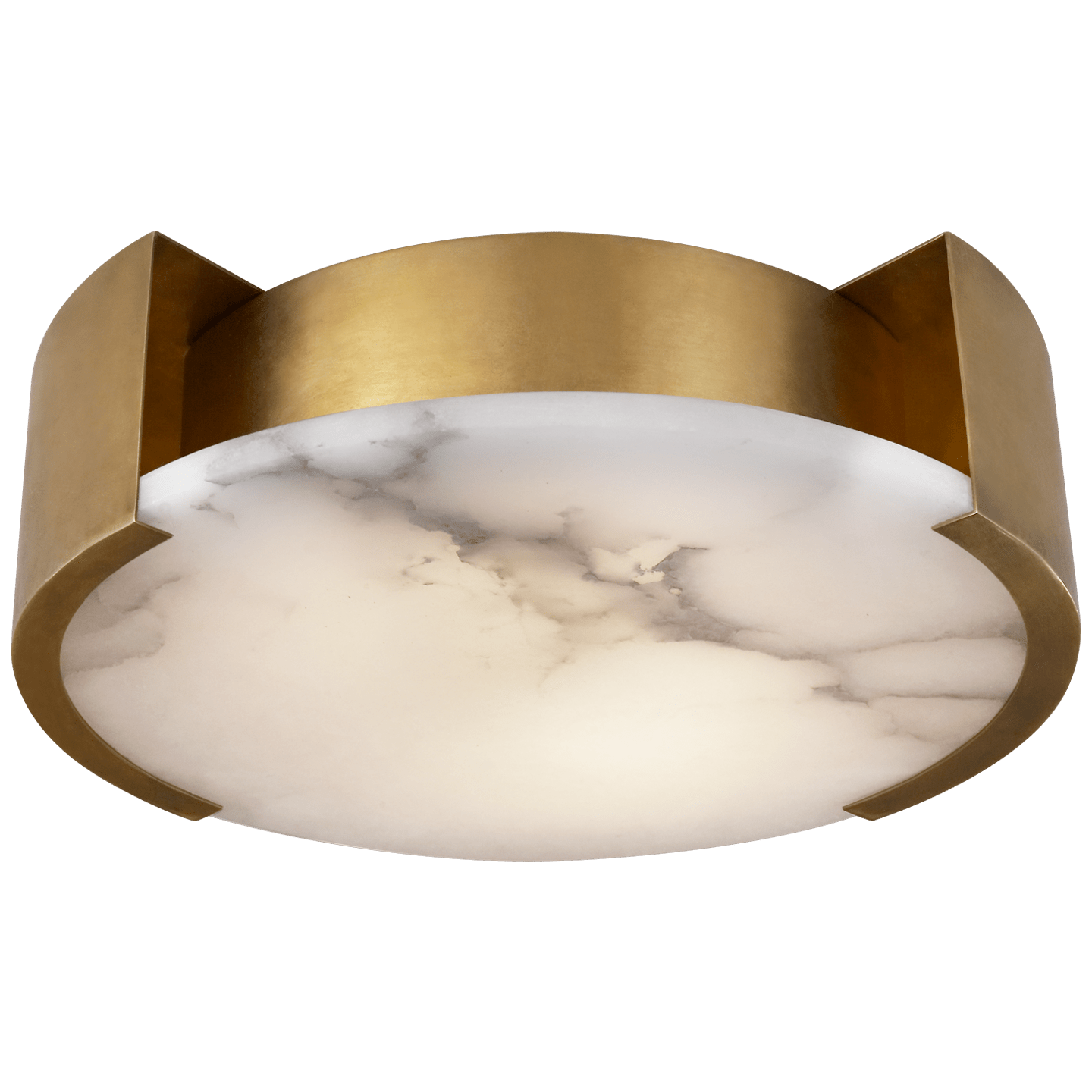 Antique-Burnished Brass / Alabaster