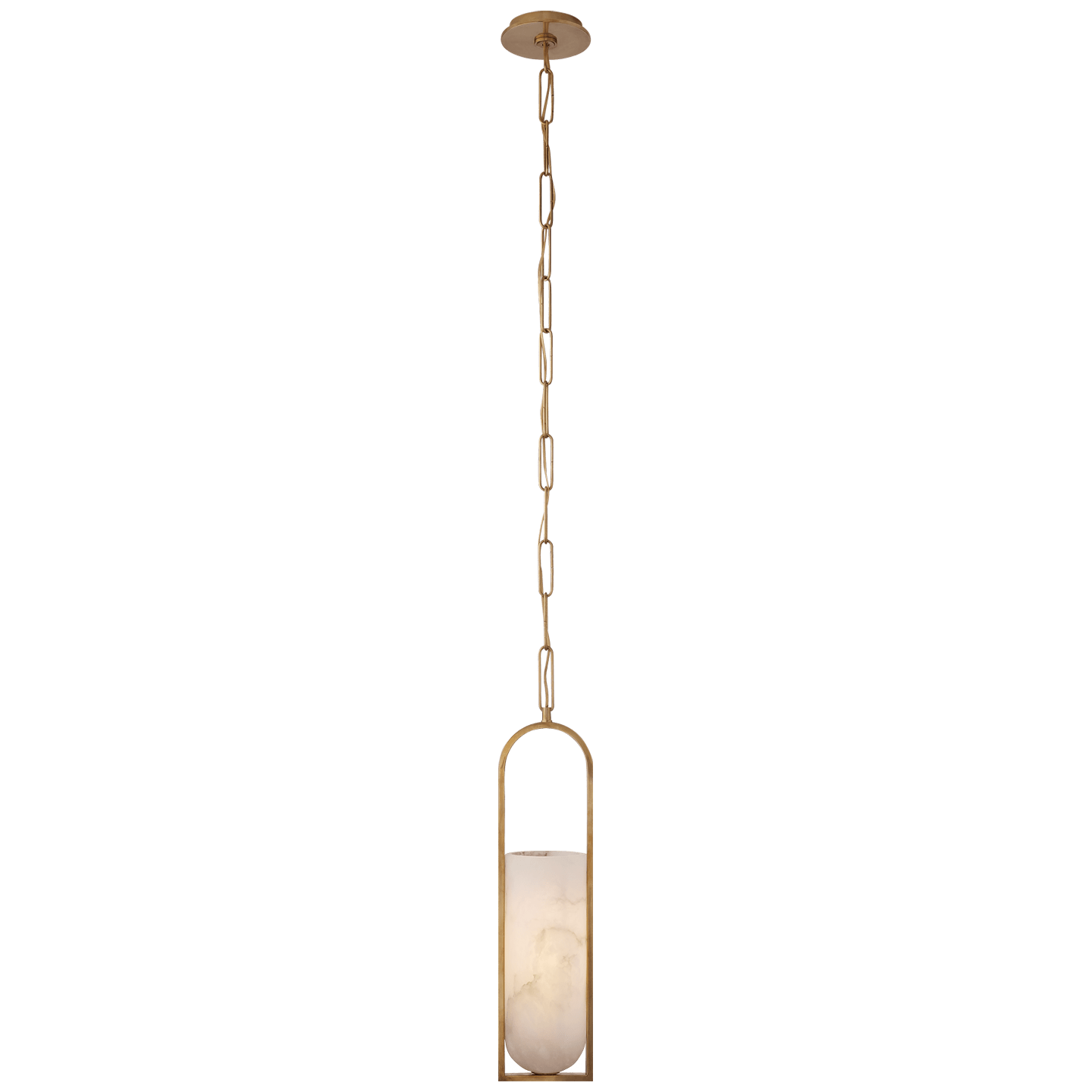 Antique-Burnished Brass / Alabaster