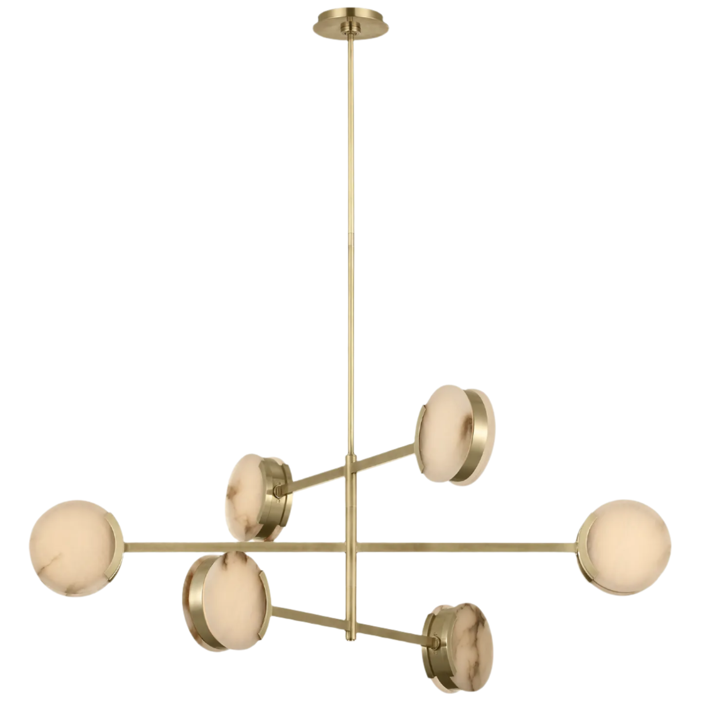 Antique-Burnished Brass / Alabaster