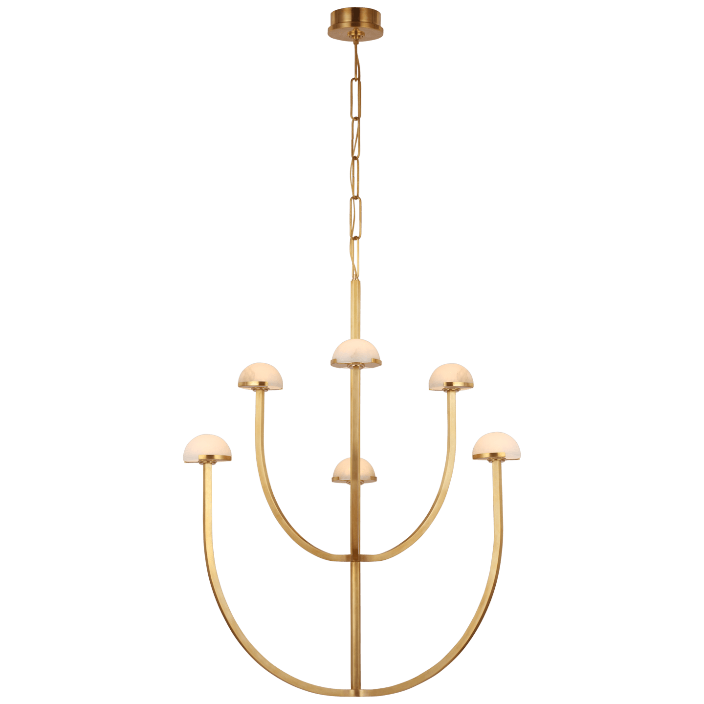 Antique-Burnished Brass / Alabaster