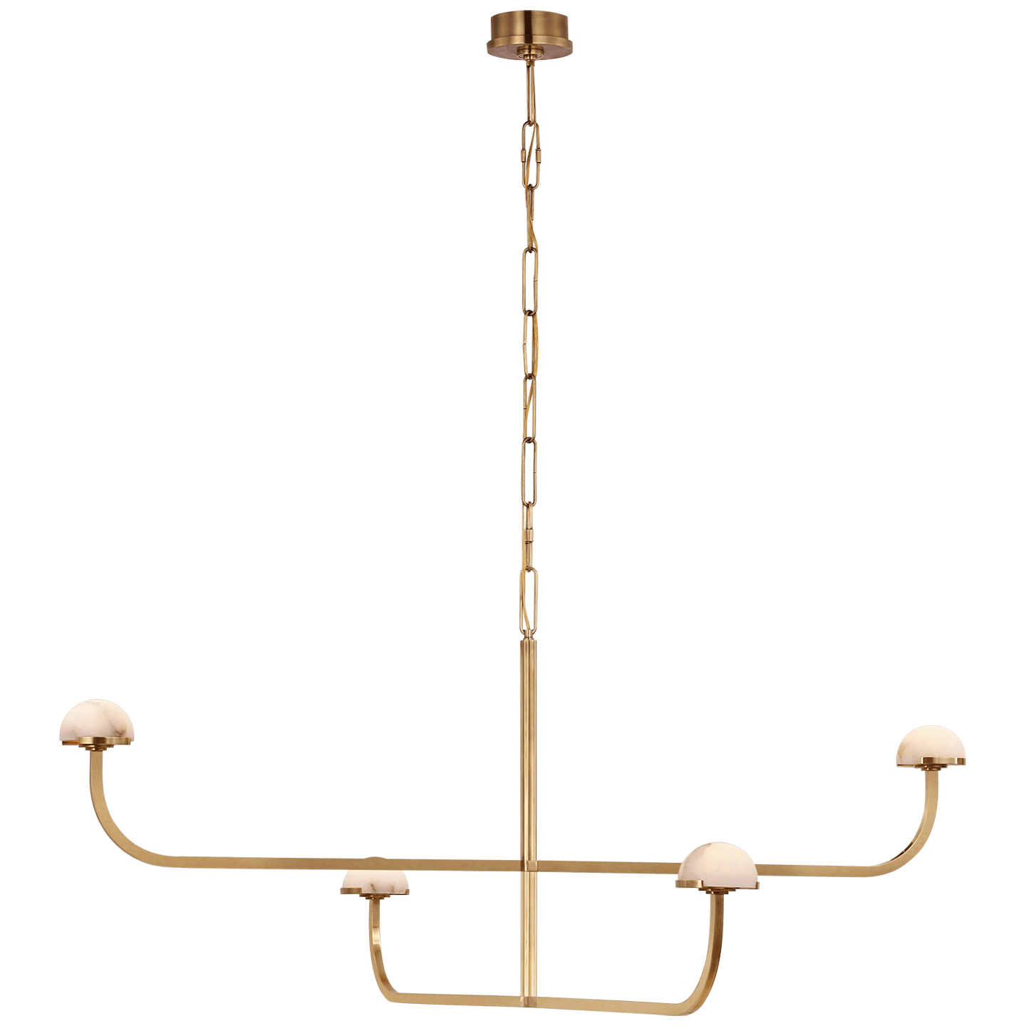 Antique-Burnished Brass / Alabaster