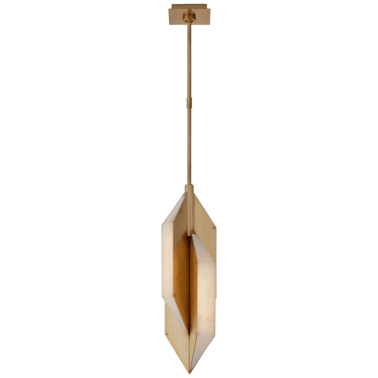 Antique-Burnished Brass / Alabaster