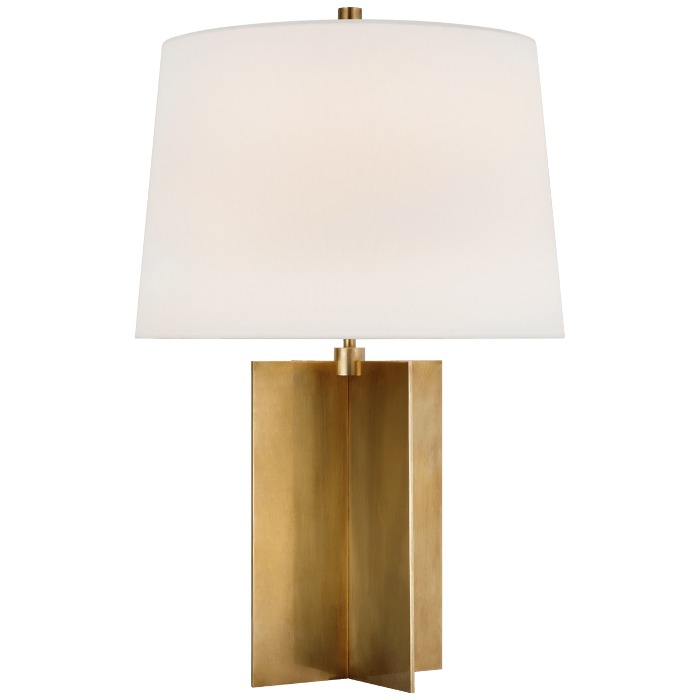 Hand-Rubbed Antique Brass / 38.1cm x 43.2cm x 29.8cm Linen