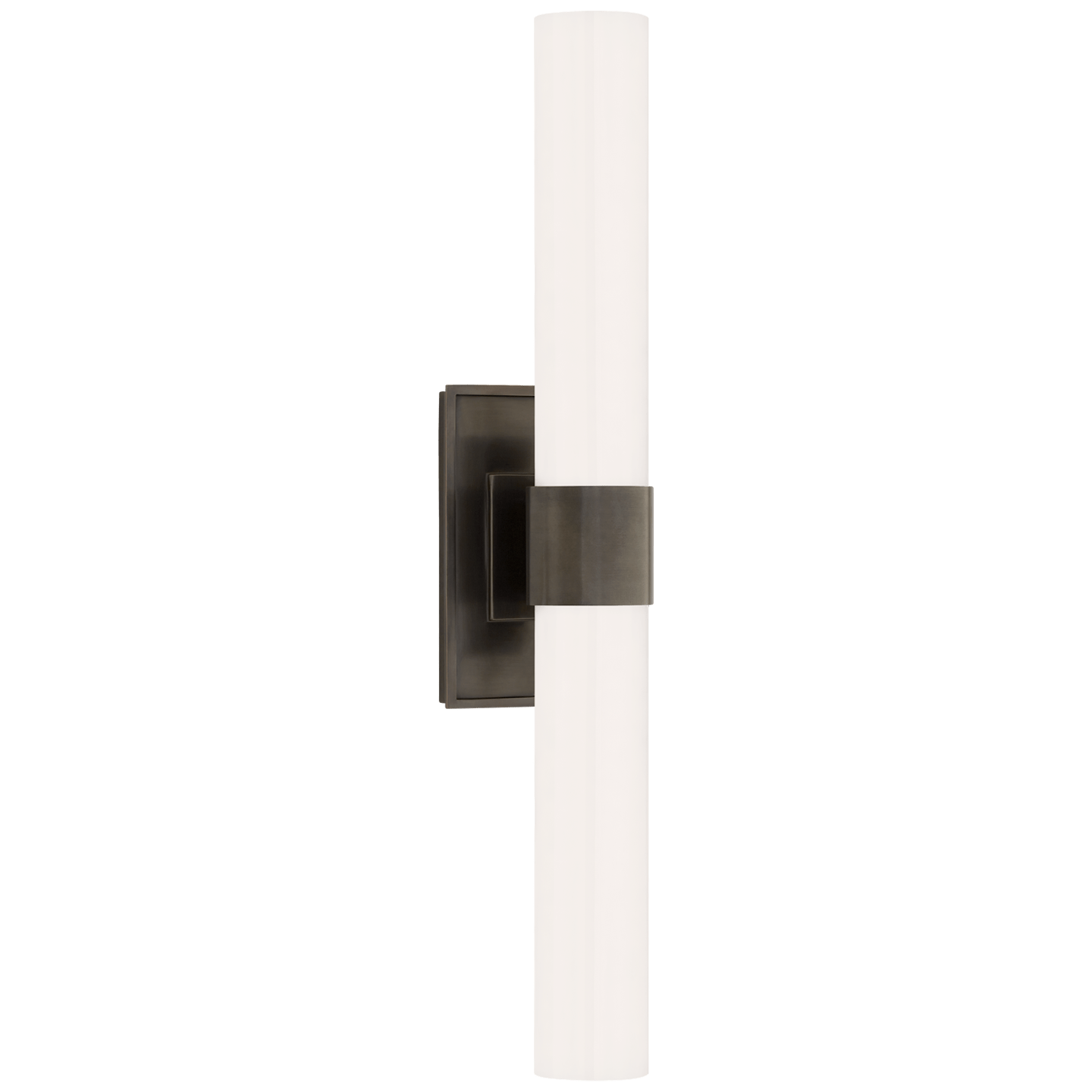Bronze / White Glass