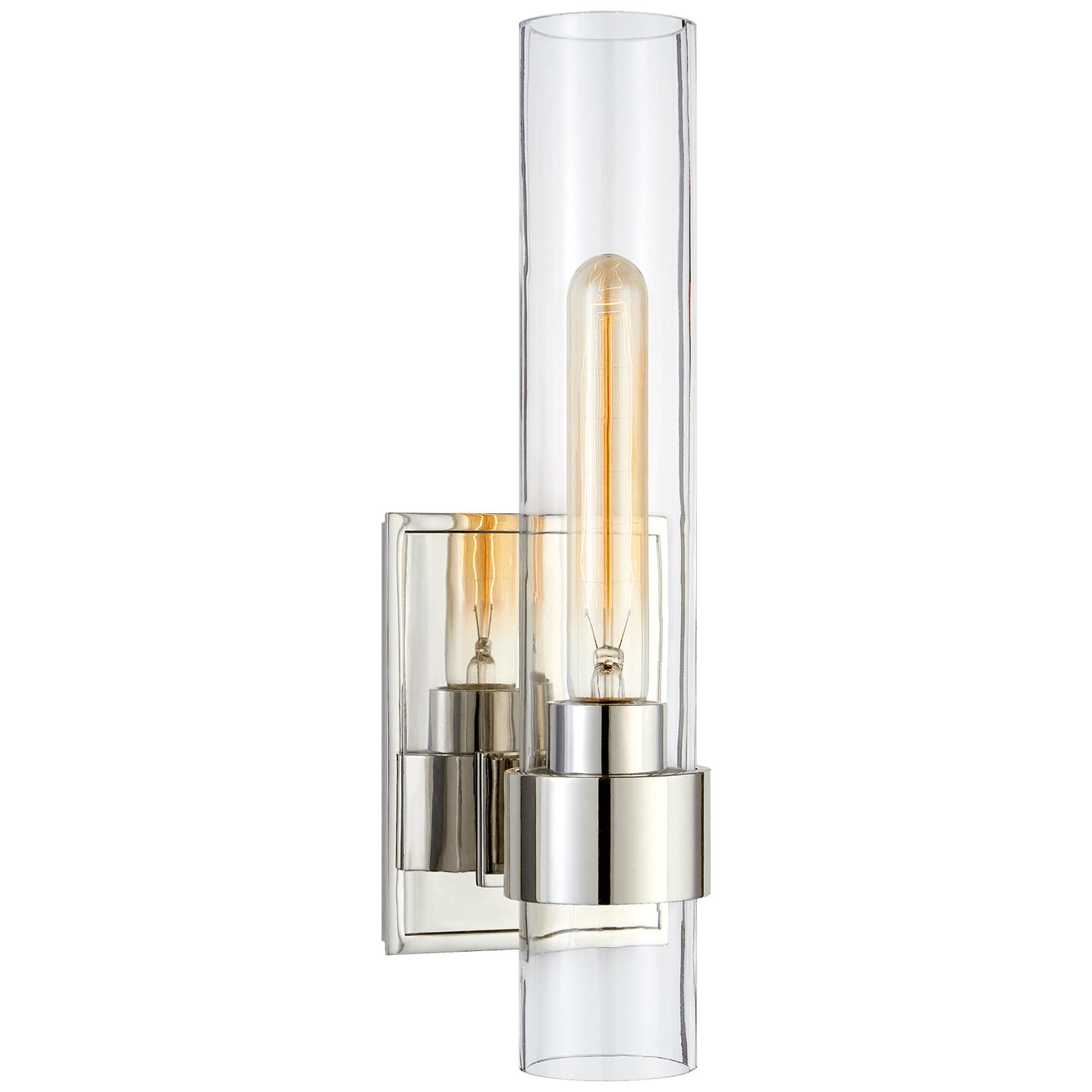 Polished Nickel / Clear Glass