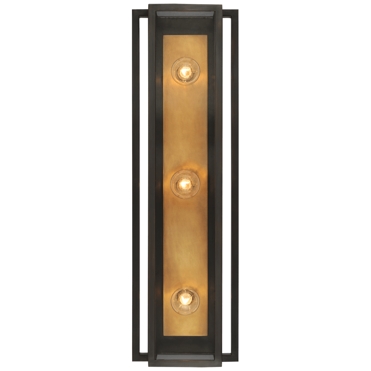 Bronze and Hand-Rubbed Antique Brass / Clear Glass