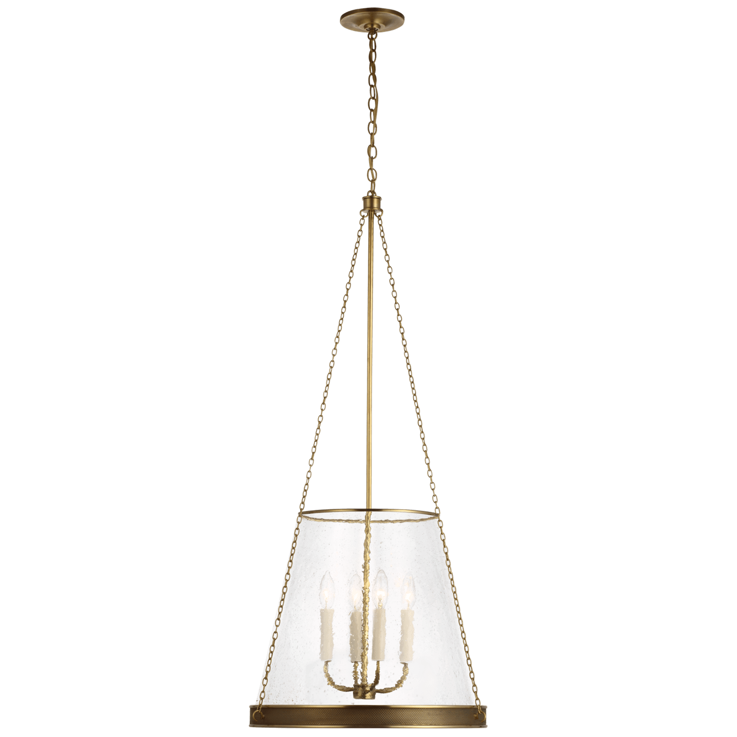 Soft Brass / Clear Restoration Glass