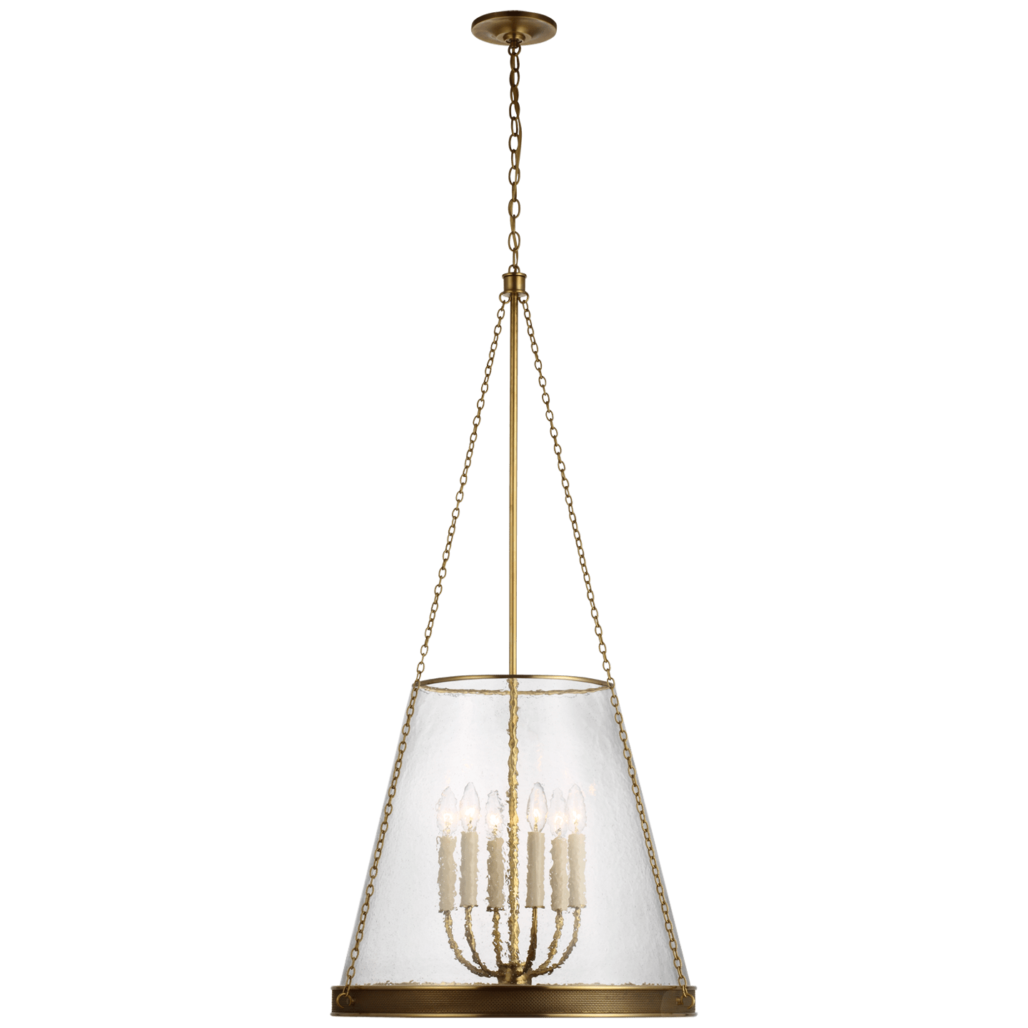 Soft Brass / Clear Restoration Glass