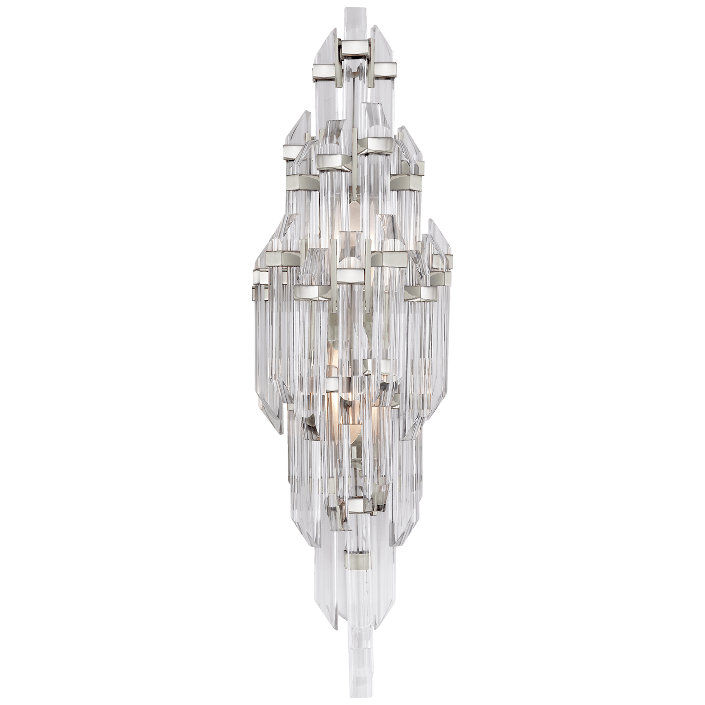 Polished Nickel with Clear Acrylic / Clear Acrylic