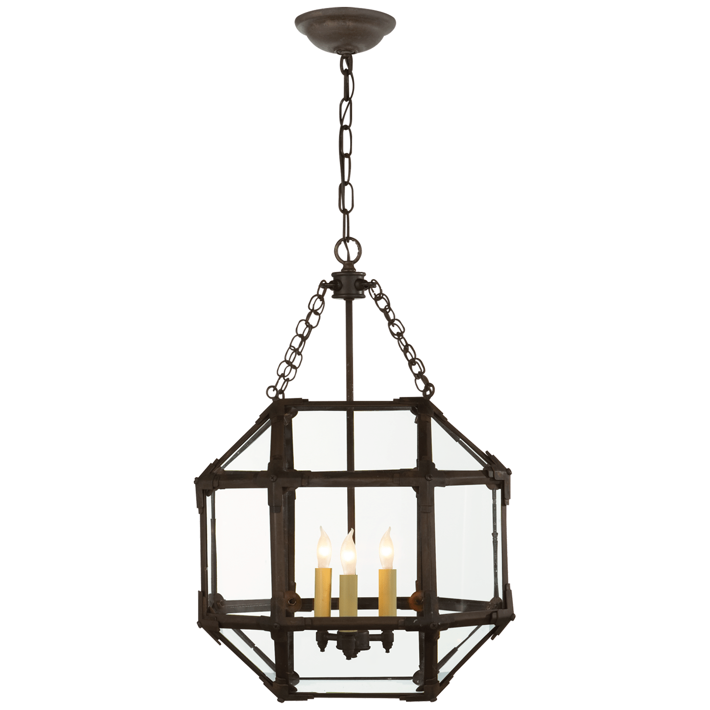 Antique Zinc / Clear Glass