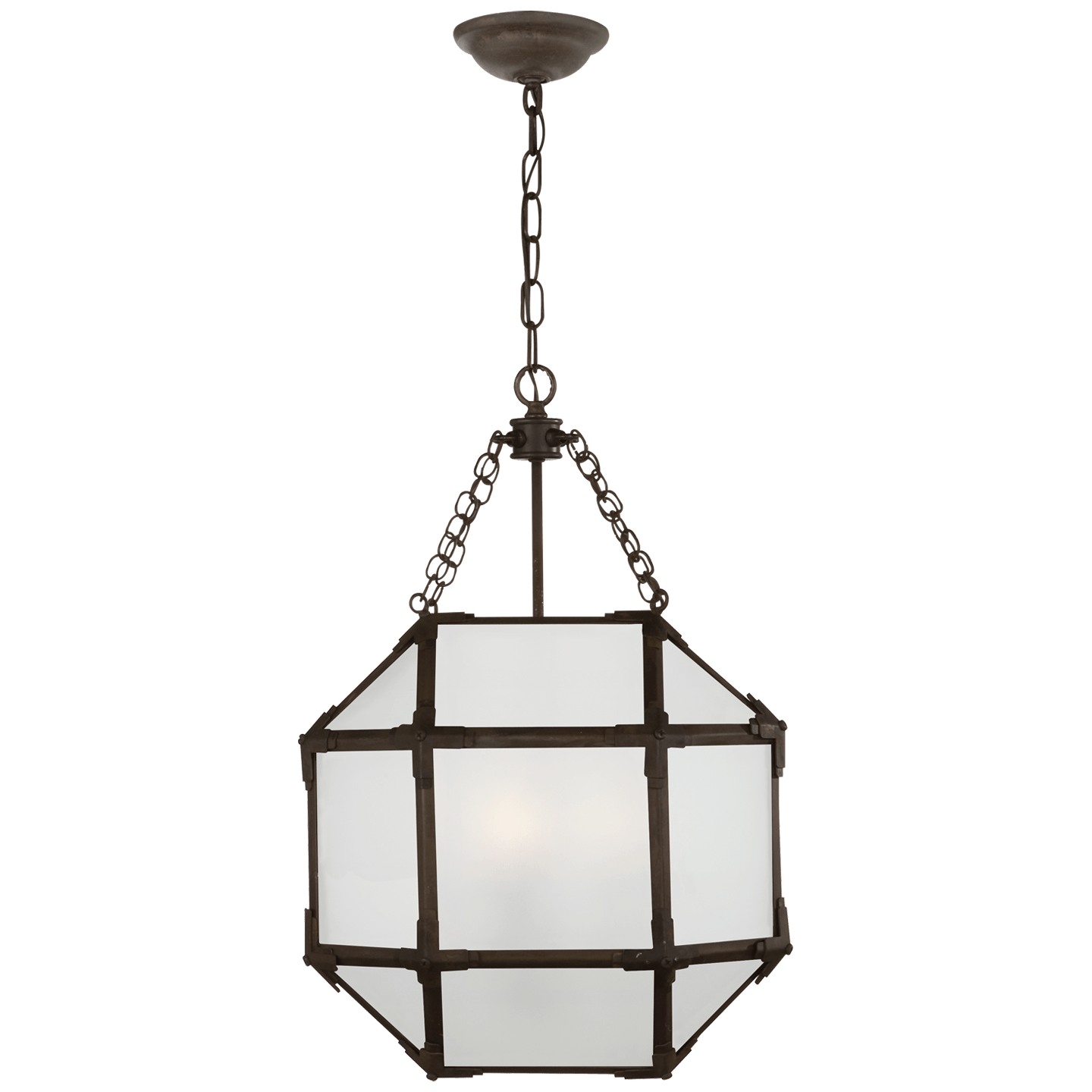 Antique Zinc / Frosted Glass