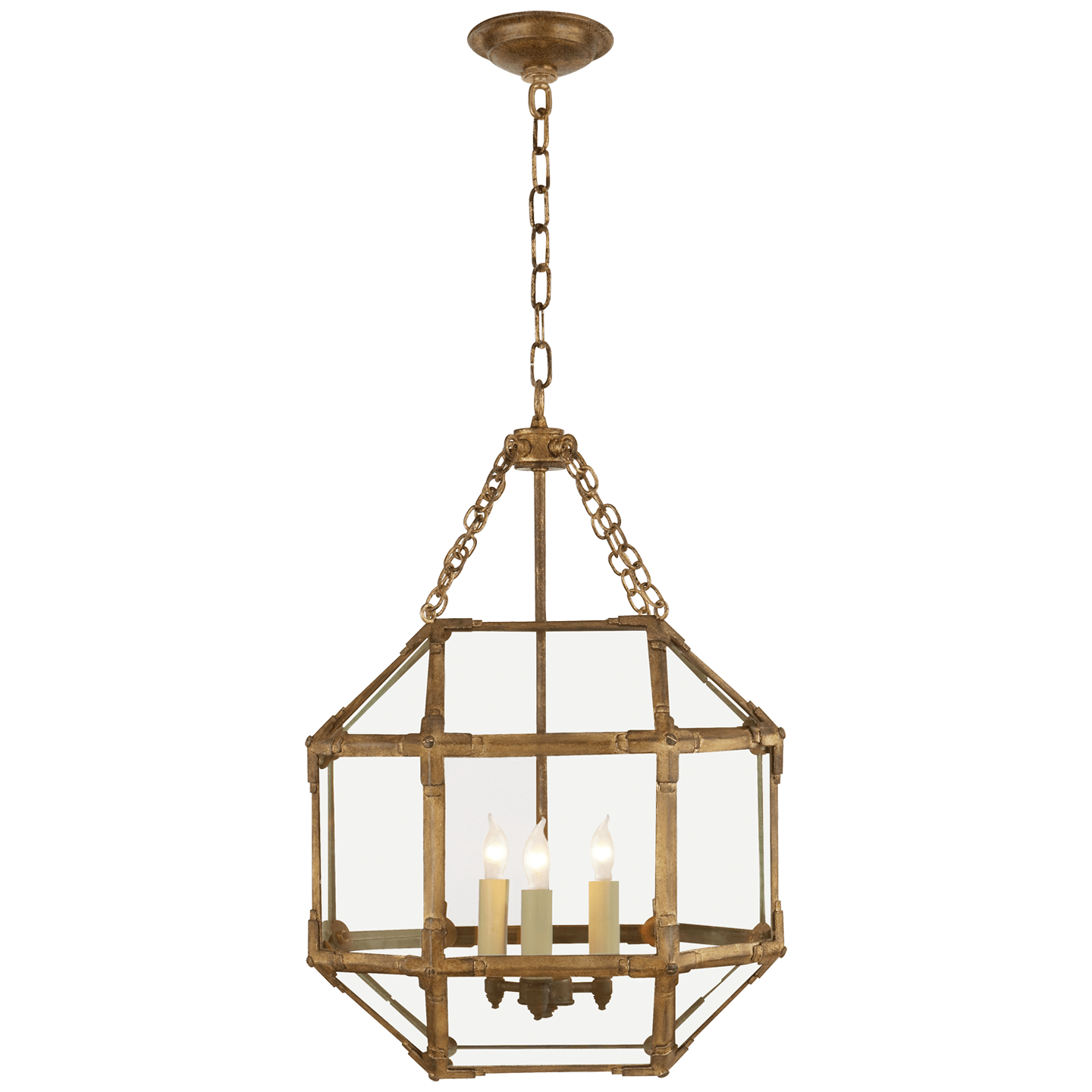 Gilded Iron / Clear Glass