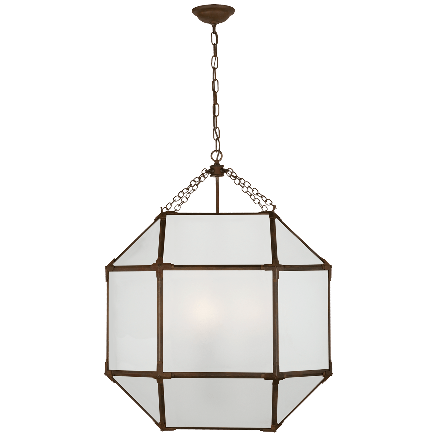 Antique Zinc / Frosted Glass