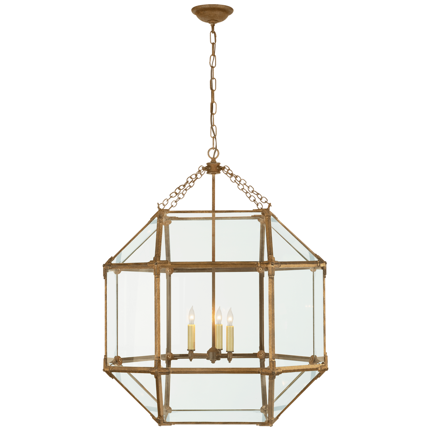 Gilded Iron / Clear Glass