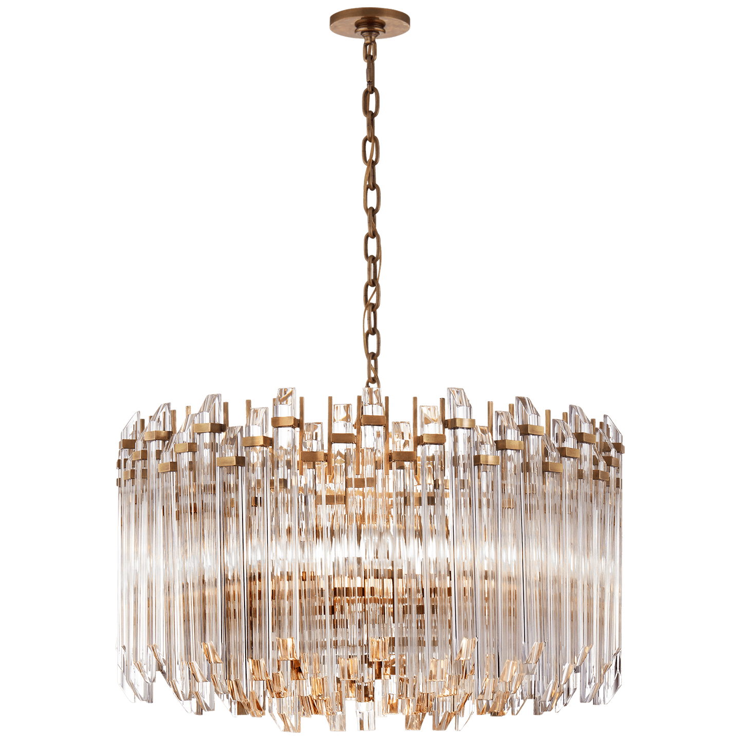 Hand-Rubbed Antique Brass with Clear Acrylic / Clear Acrylic