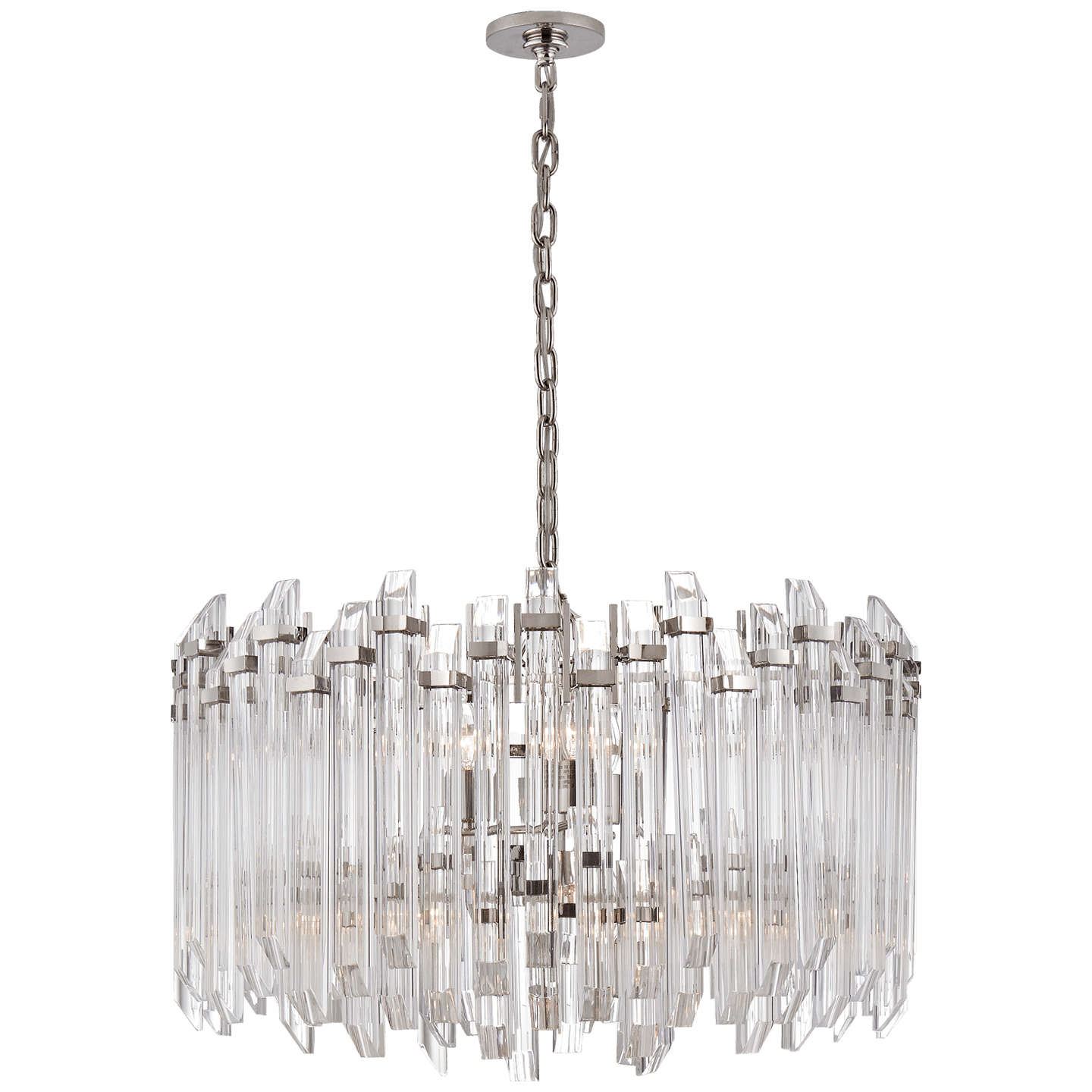 Polished Nickel with Clear Acrylic / Clear Acrylic