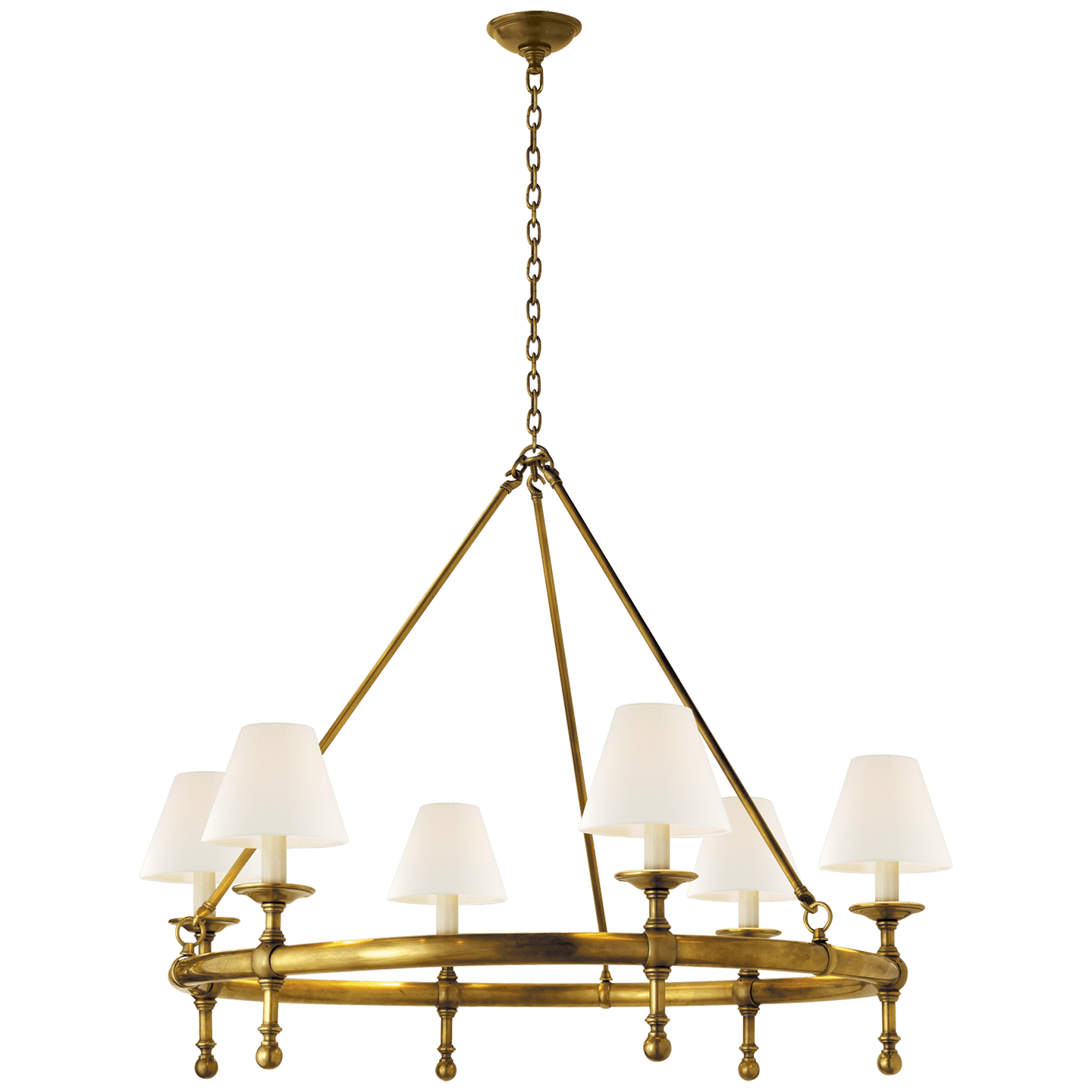 Hand-Rubbed Antique Brass / 7.6cm x 16.5cm x 12.7cm Linen