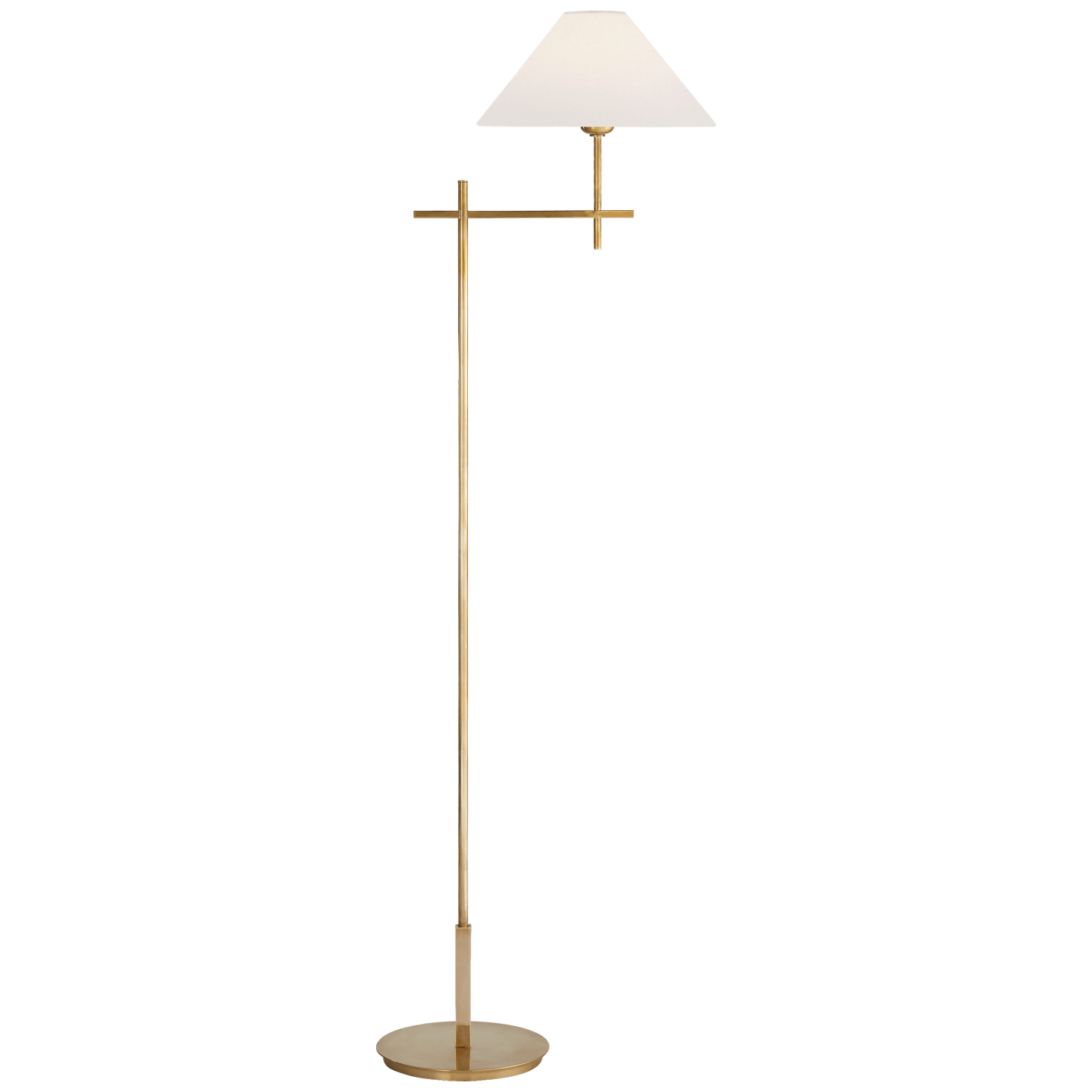 Ottone anticato lucido a mano / 7,6 cm x 29,8 cm x 17,8 cm Lino
