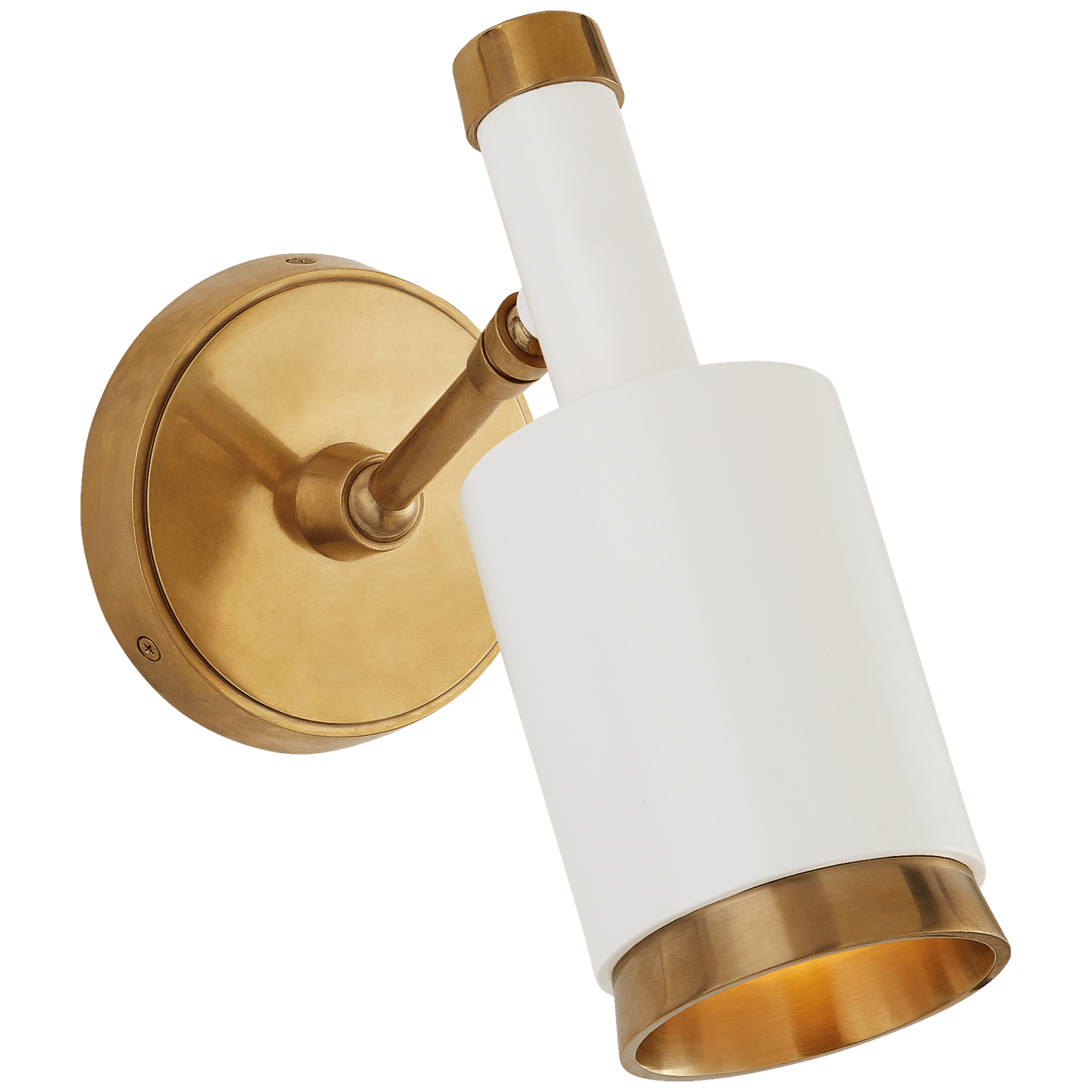 Hand-Rubbed Antique Brass and White