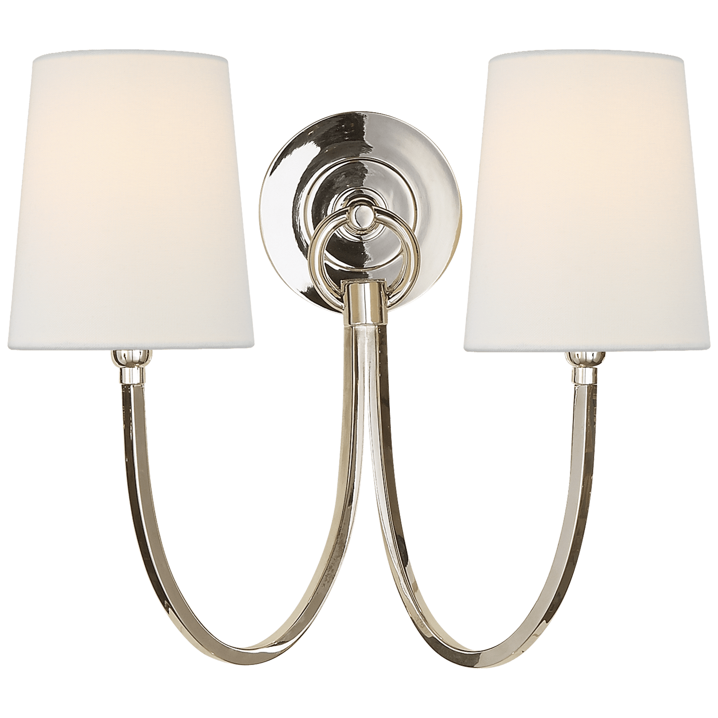 Polished Nickel / 10.2cm x 12.7cm x 15.2cm Linen